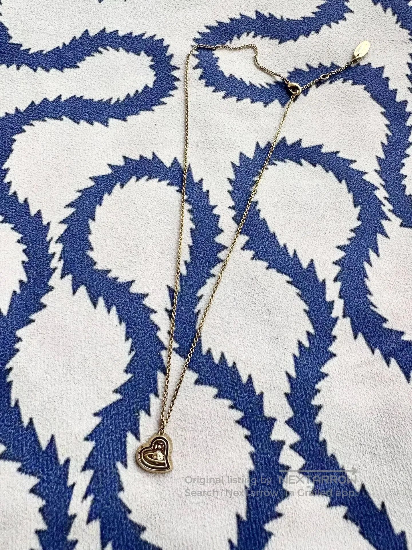 Vivienne Westwood Vivienne Westwood Vintage Heart Saturn Necklace. Size ONE SIZE - 2 Thumbnail