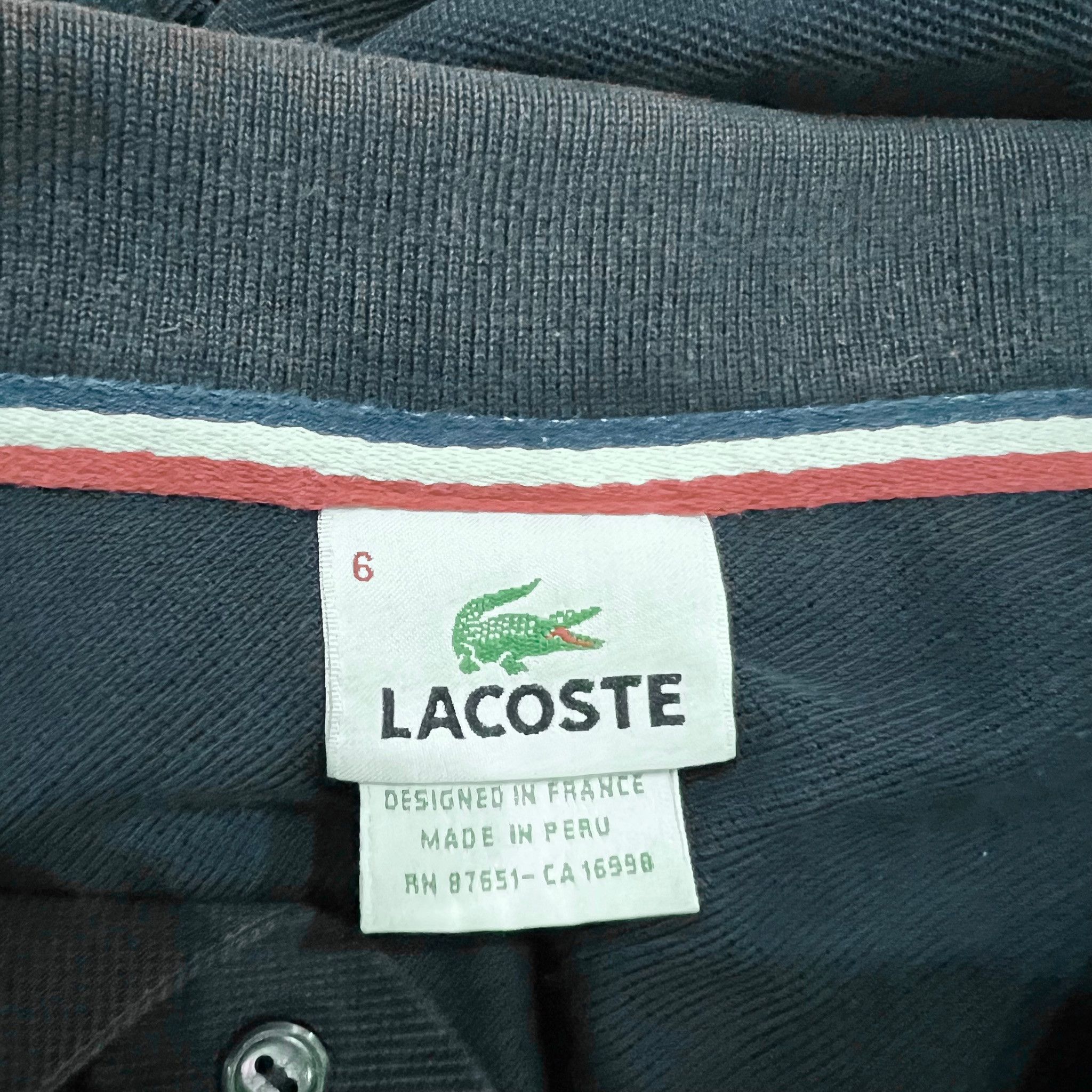 Lacoste Dark Blue France Flag Logo Colorway Polo Shirt