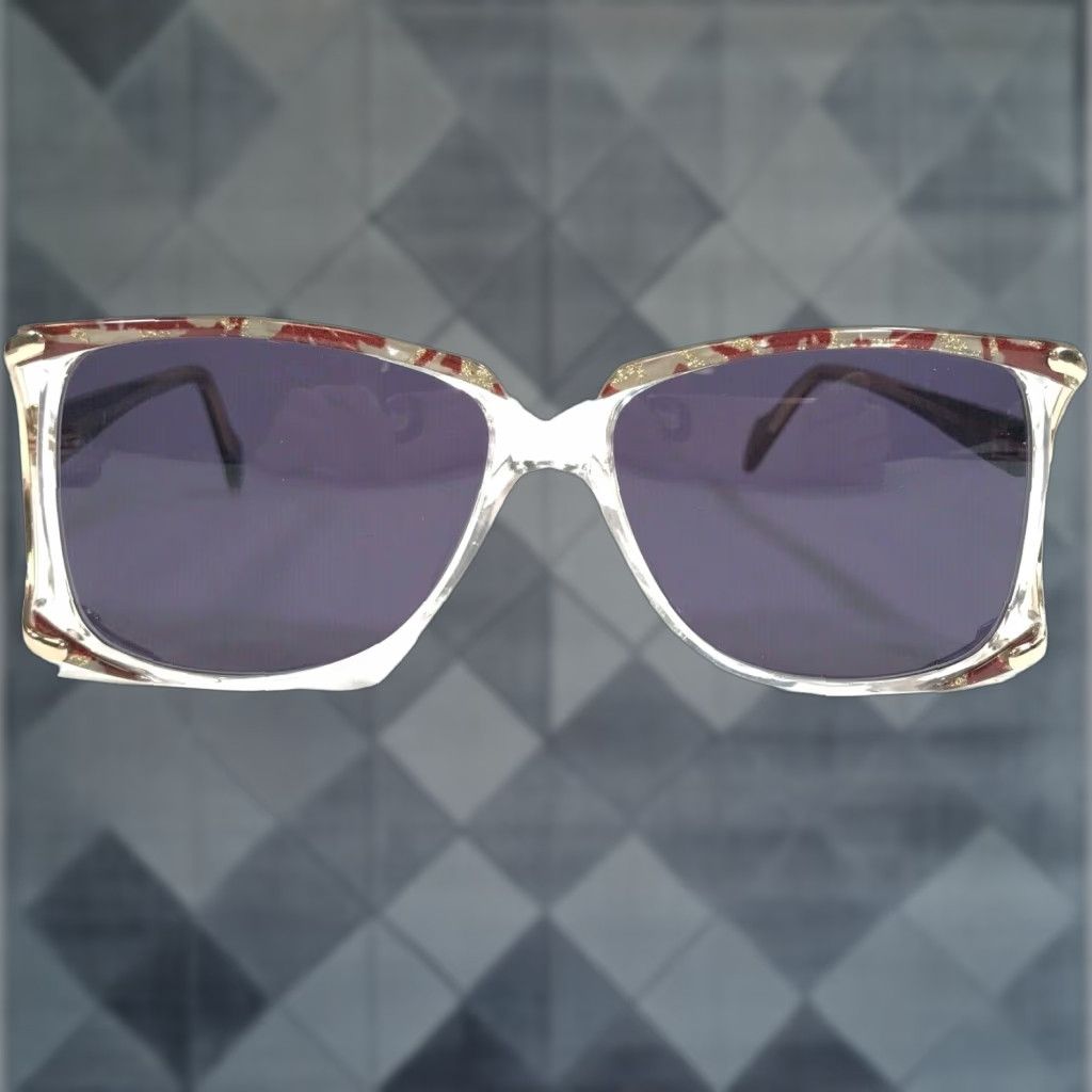 VINTAGE Neostyle Sunglasses MONDIAL 757 188 Women Square Oversized 90s Blue Lenses UV400