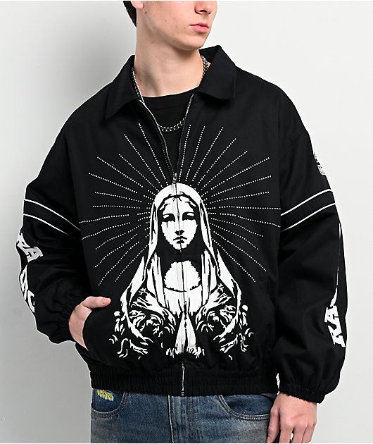 Sad Boys Sadboyz Racing Virgin Mary Jacket Size Large NWOT Size US L / EU 52-54 / 3 - 1 Thumbnail