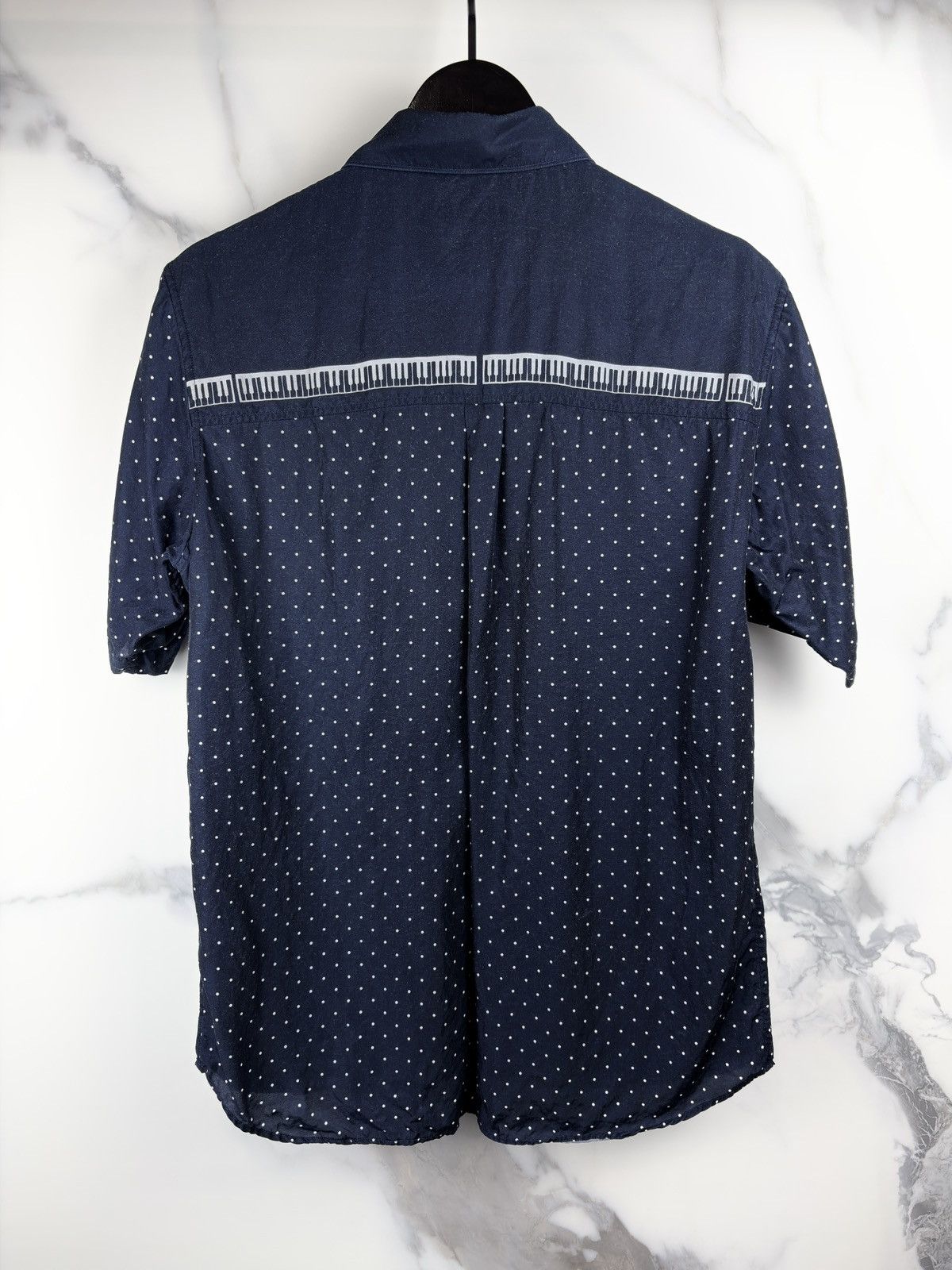 Undercover SS17 Undercover Improvisation Concepts Button Up Shirt Navy Size US S / EU 44-46 / 1 - 2 Thumbnail