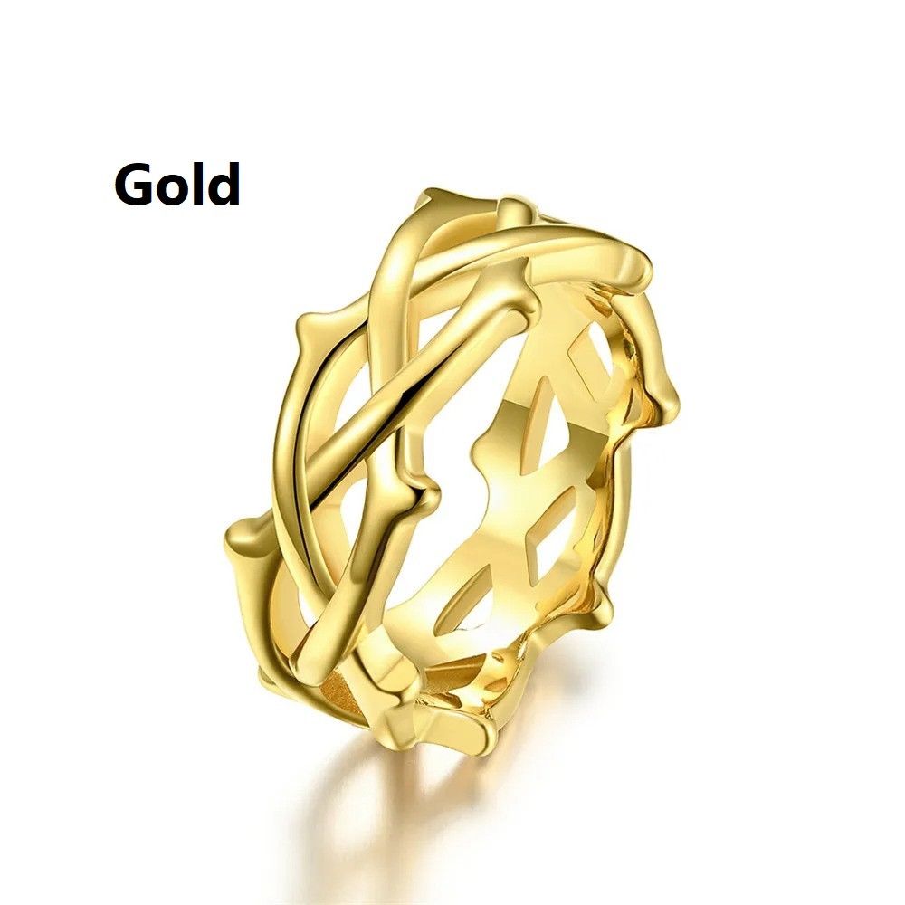 Other Thorn Vine Ring Streetwear Fashion Finger Jewelry Gift Size ONE SIZE - 8 Thumbnail