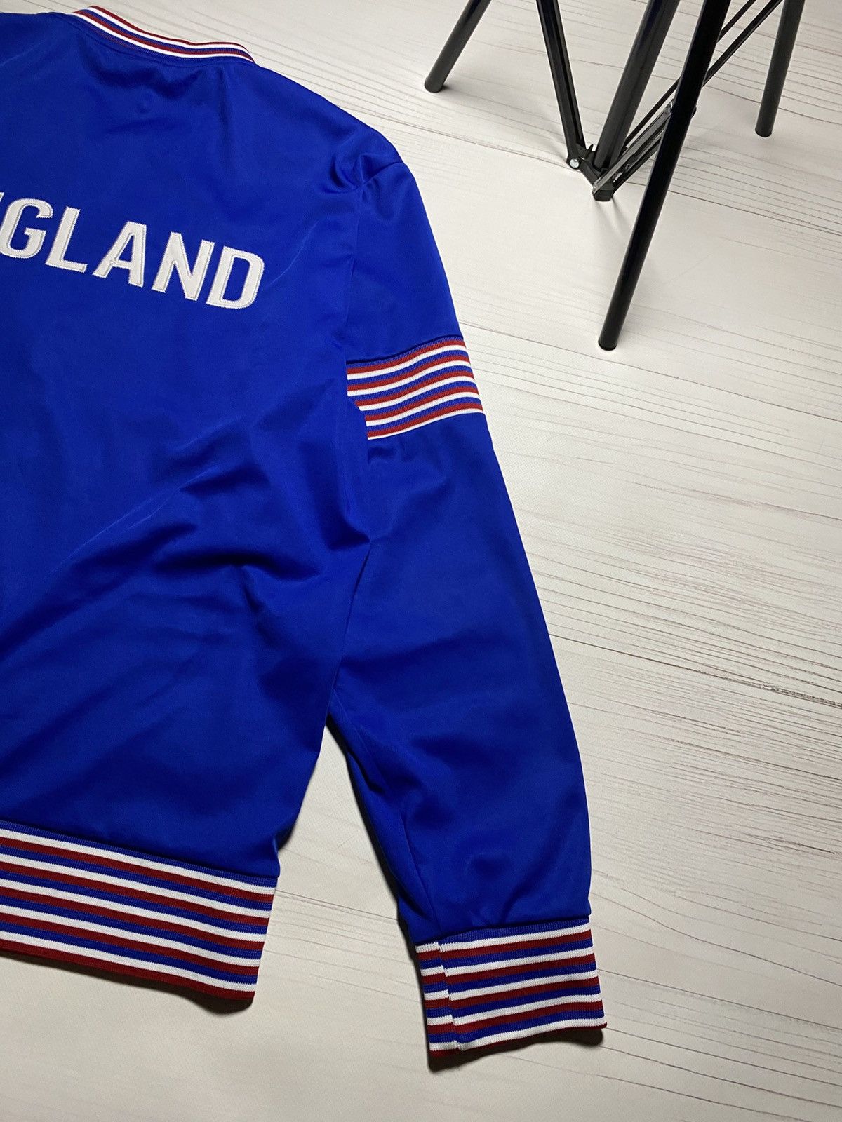 Vintage Vintage Retro England 1974 navy soccer track jacket Size US XL / EU 56 / 4 - 12 Thumbnail
