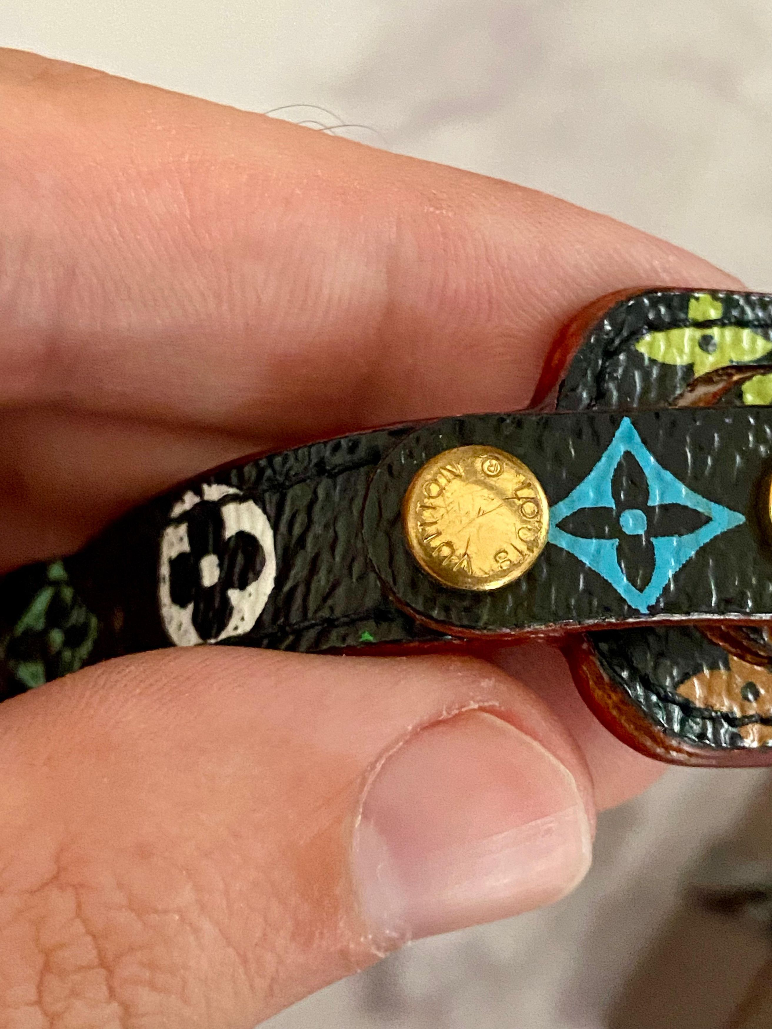 Louis Vuitton × Takashi Murakami Louis Vuitton X Murakami Gold Plated 2005 Monogram Bracelet Size ONE SIZE - 4 Thumbnail