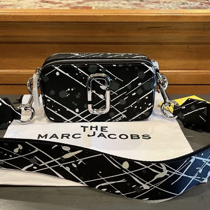 Marc Jacobs Snapshot Splatter Paint Crossbody Black Multi One Size
