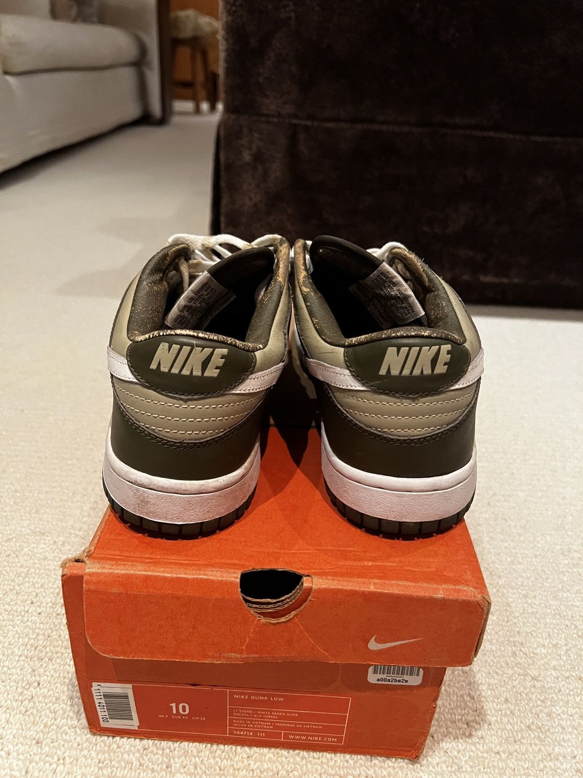 Nike Nike Dunk Low Olive 2002 Size US 10 / EU 43 - 2 Thumbnail