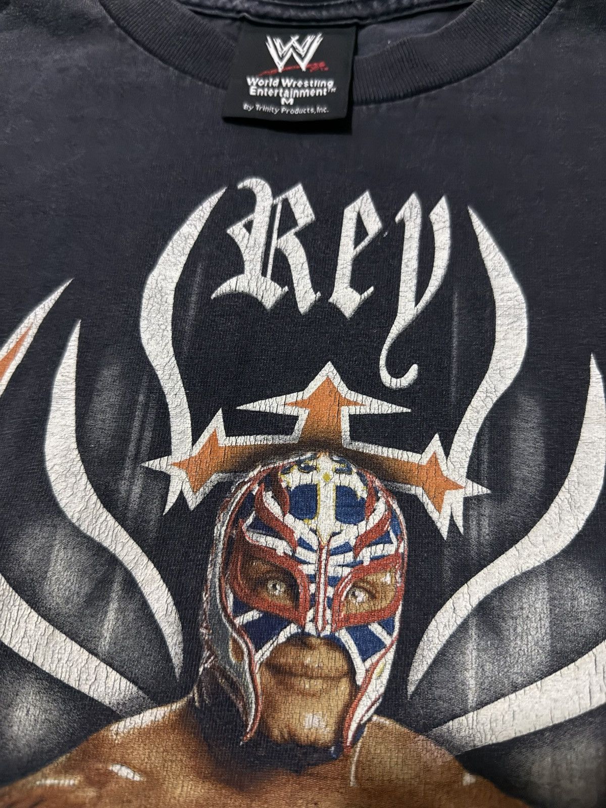 Vintage Vintage 00s WWE Rey Mysterio T-Shirt Size US M / EU 48-50 / 2 - 5 Thumbnail