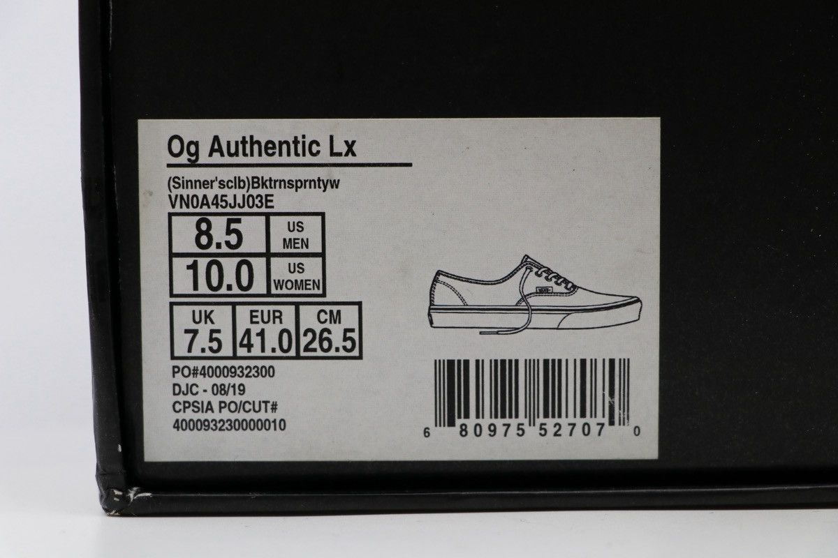 Vans Vans x sinners club sneakers Sz 8.5 Size US 8.5 / EU 41-42 - 8 Thumbnail