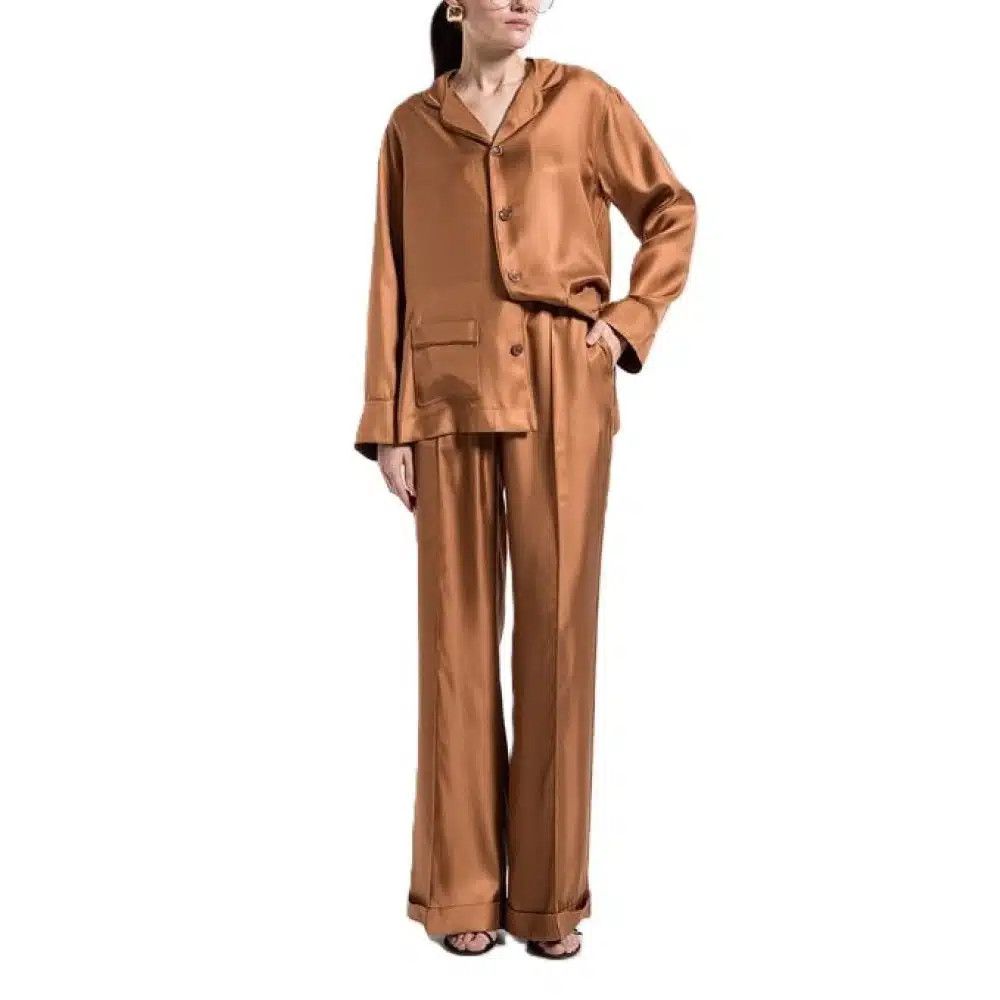 Tom Ford o1loc1c0526 PAW604 Silk Pajama Pant in Brown Size 28" / US 6 / IT 42 - 4 Thumbnail