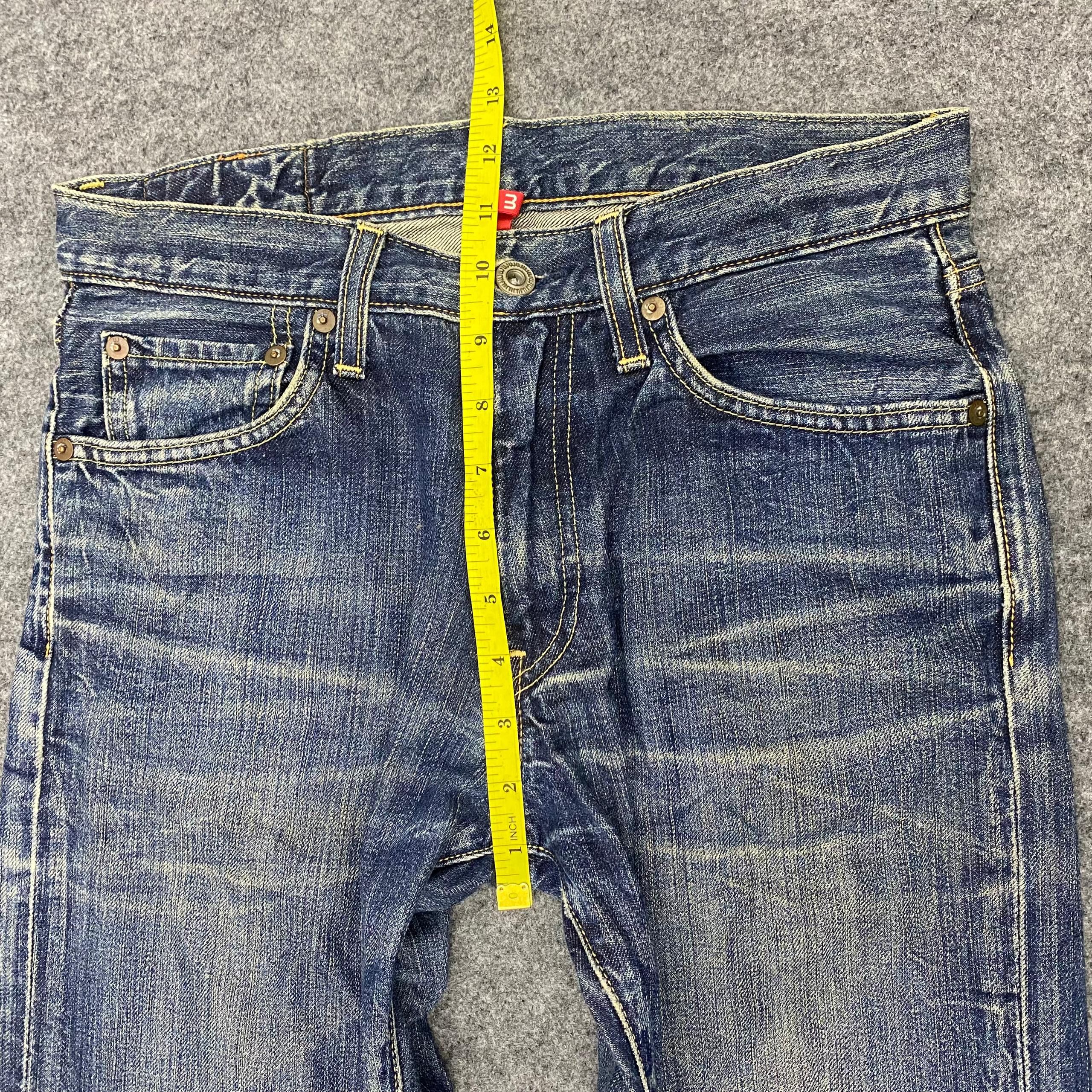 Japanese Brand 💥Best Offer💥Vintage Uniqlo Jeans Distressed Denim Size US 30 / EU 46 - 7 Thumbnail