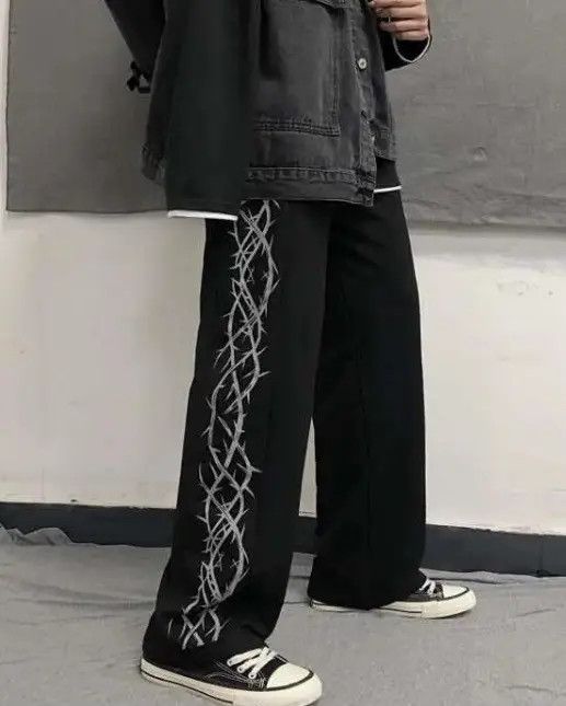 Japanese Brand Asabuki x Kanno Side Print Sweatpant Size US 30 / EU 46 - 7 Thumbnail