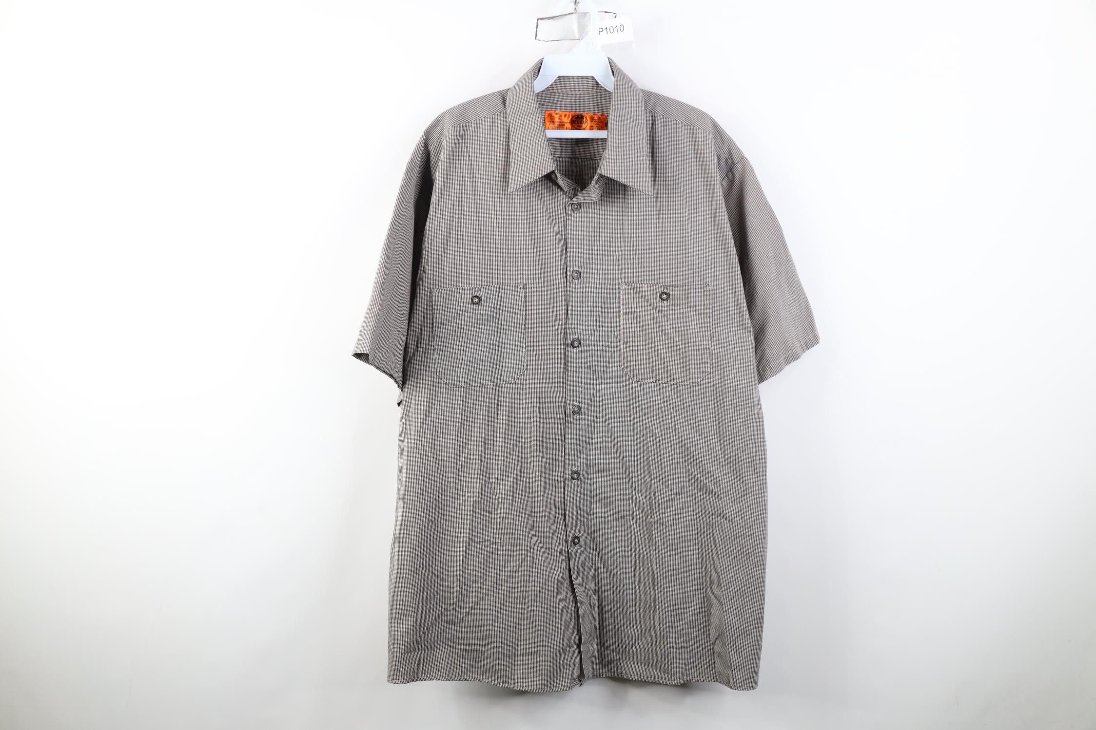 Vintage Vintage 90s Streetwear Short Sleeve Button Shirt Plaid Size US XL / EU 56 / 4 - 1 Thumbnail