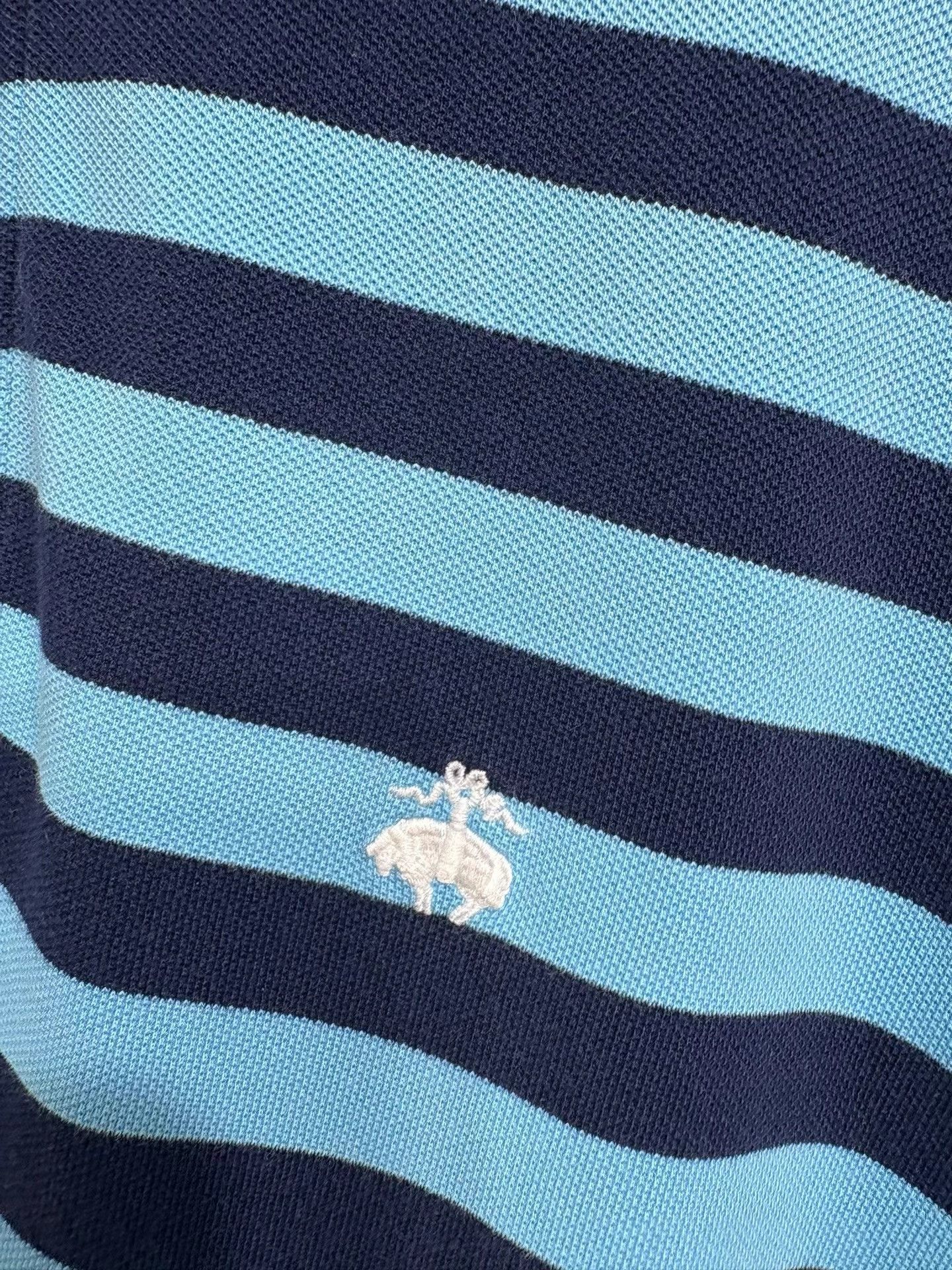 Brooks Brothers Brooks Brothers Men's Striped Short Sleeve Polo Shirt K29 Size US L / EU 52-54 / 3 - 3 Thumbnail