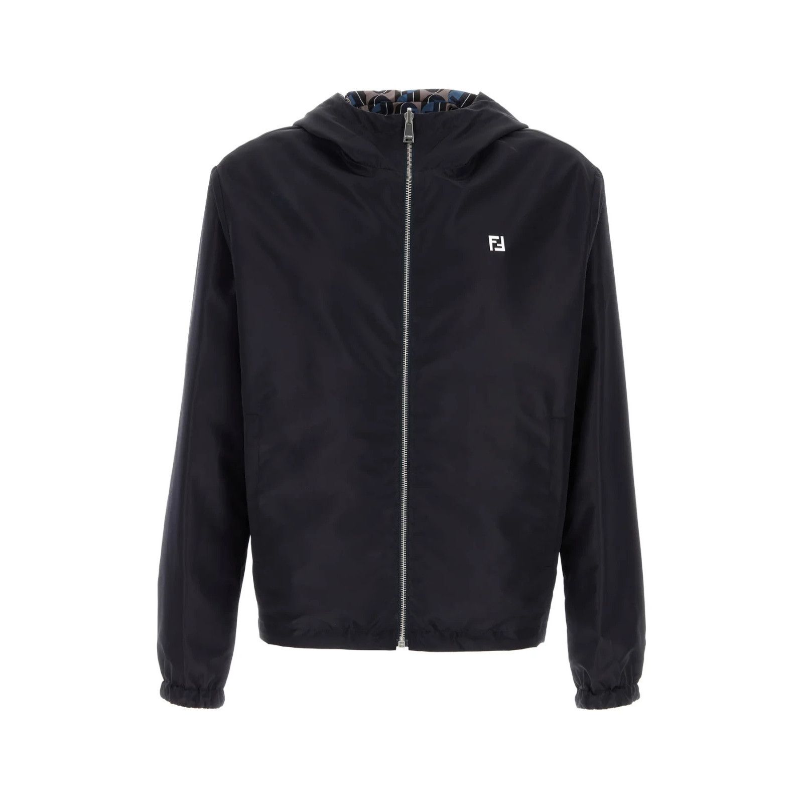 Fendi × Fila Blue nylon windbreaker | Grailed