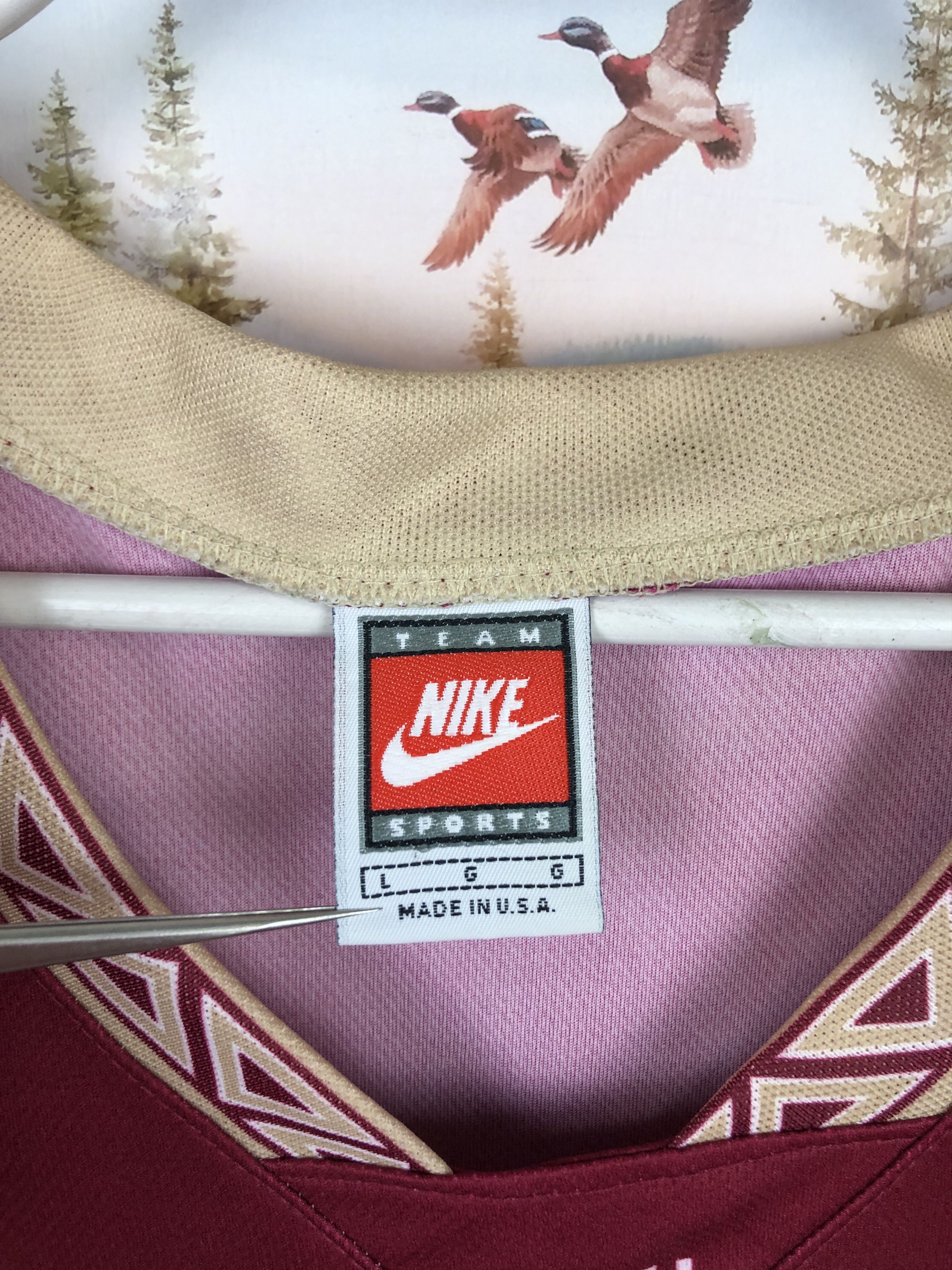 Nike Vintage Nike Florida State University Basketball Jersey FSU Size US L / EU 52-54 / 3 - 5 Thumbnail
