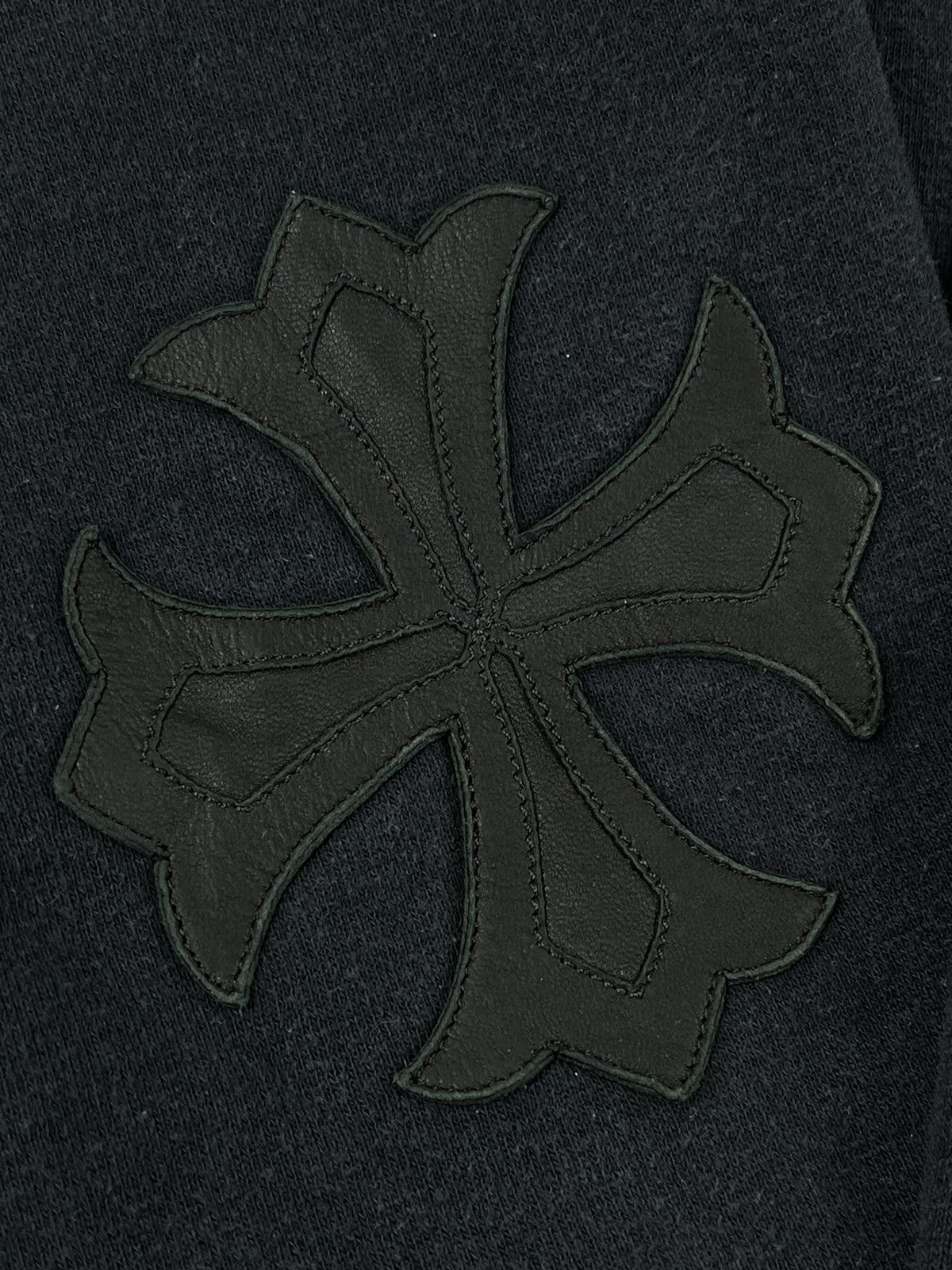 Chrome Hearts Chrome Hearts Triple Cross Plus Sleeve Patch Leather Hoodie Size US M / EU 48-50 / 2 - 9 Thumbnail