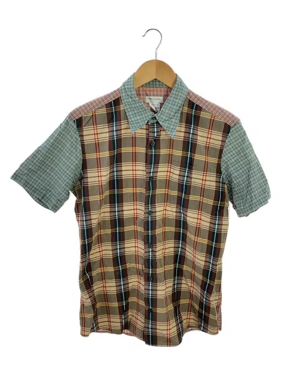 Dries Van Noten Reconstructed Plaid Short Sleeve Button Shirt | Grailed