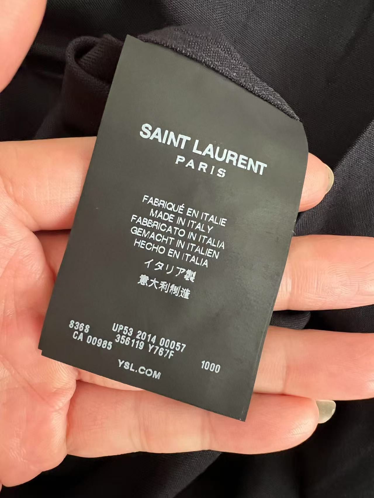 Saint Laurent Paris Saint Laurent Black Silk Long Sleeve Shirt Size US M / EU 48-50 / 2 - 4 Thumbnail