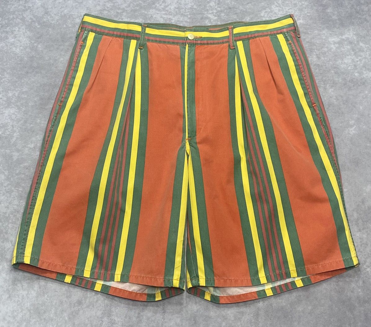 Polo Ralph Lauren 80’s Vintage Polo Ralph Lauren Striped Shorts Size US 36 / EU 52 - 1 Thumbnail