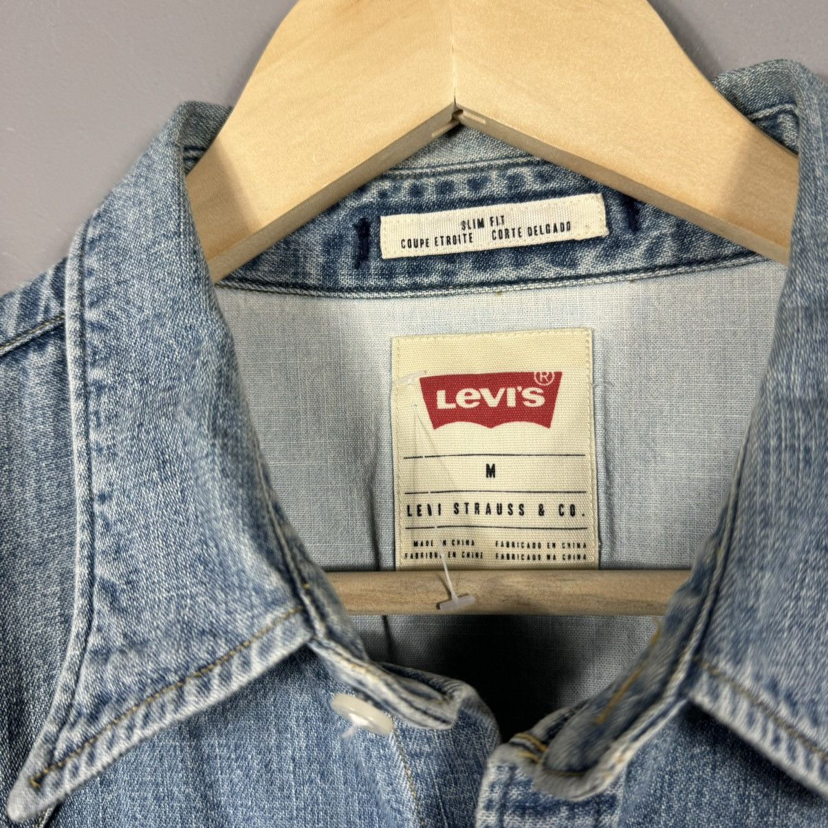 Levi's × Levi's Vintage Clothing Levis Slim Fit Button Up Jeans Shirt Size US M / EU 48-50 / 2 - 3 Thumbnail