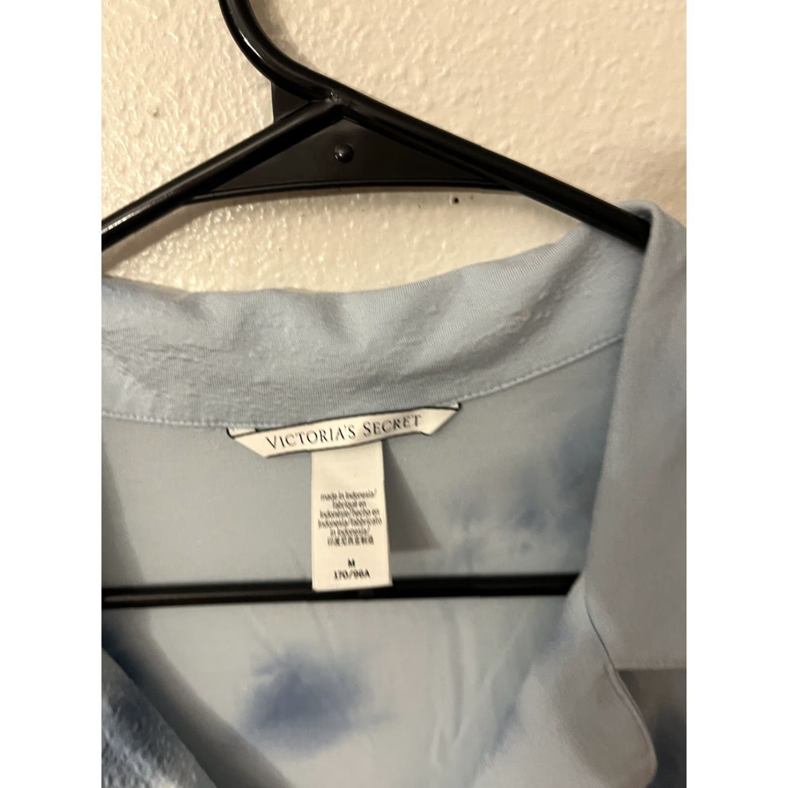 Victoria's Secret VINTAGE Victoria's Secret Shirt Jersey Tie Dye Long Sleeve Collared Pajama Shirt M Blue Womens Size M / US 6-8 / IT 42-44 - 2 Thumbnail