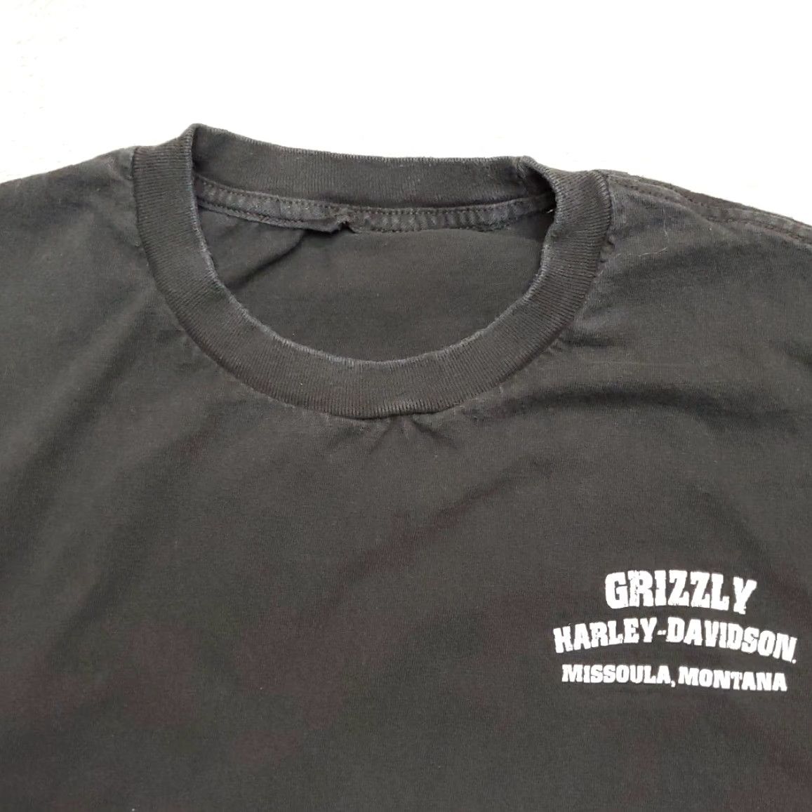 Harley Davidson Harley-Davidson Shirt Mens M Black Grizzly Motorcycle Missoula Montana T-Shirt Neck Crew Sleeve Sleeveless Cotton Blend Solid Size US M / EU 48-50 / 2 - 3 Thumbnail