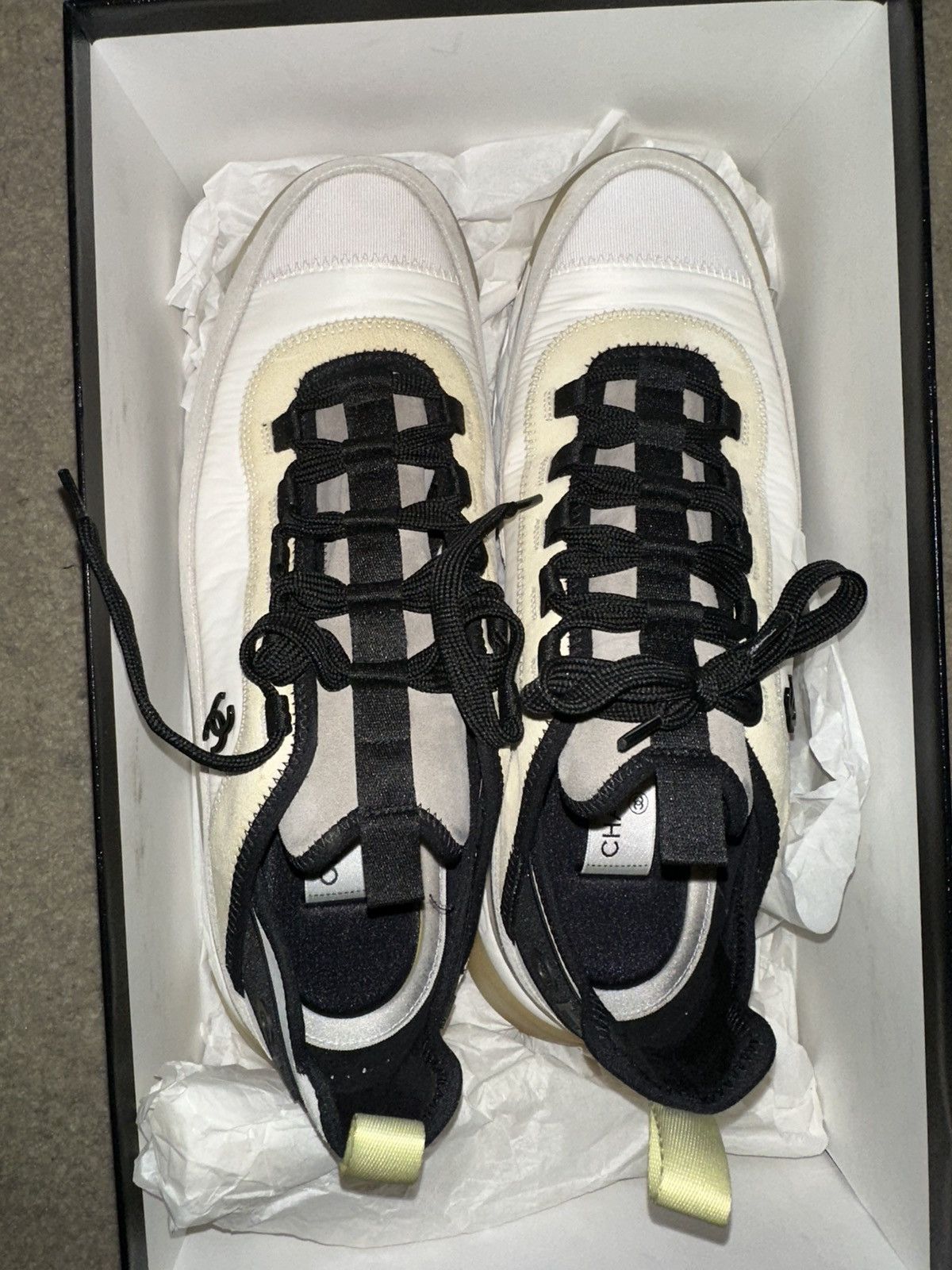 Chanel LAST PRICE DROP: Chanel calfskin suede nylon trainers Size US 13 / EU 46 - 10 Thumbnail