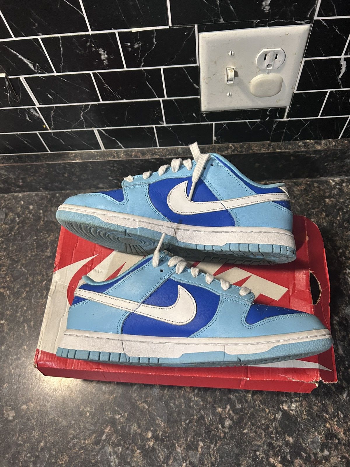 Nike Nike Dunk Low Retro QS 'Argon' 2022 Size US 8.5 / EU 41-42 - 3 Thumbnail