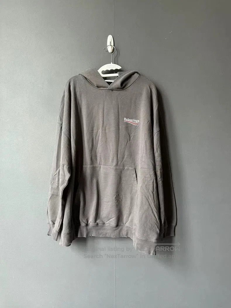 Balenciaga Balenciaga Distressed Happy Hoodie. Size US XS / EU 42 / 0 - 1 Thumbnail