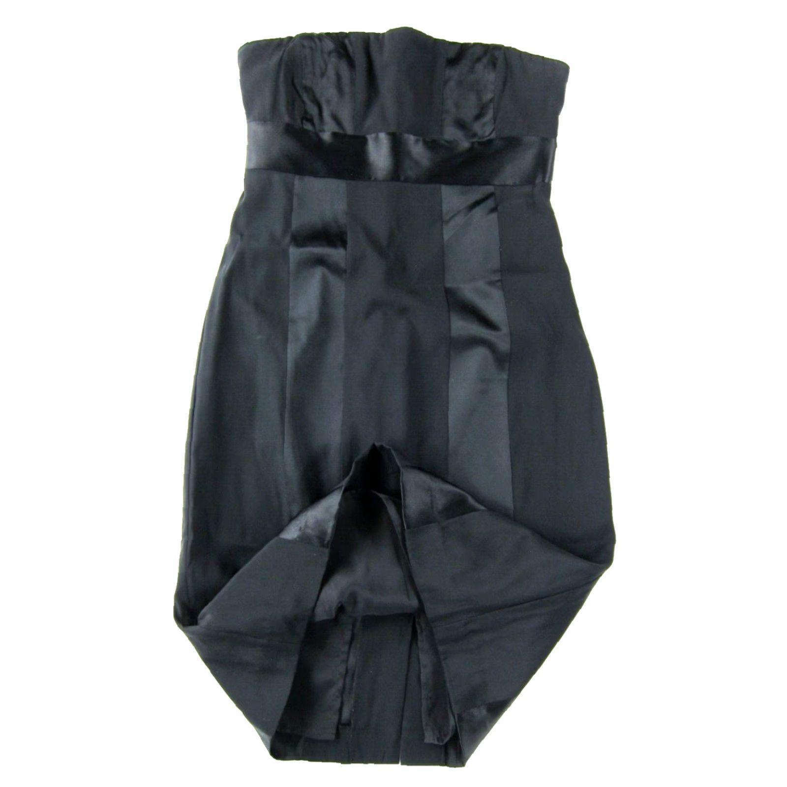 Express Express Silk Classic Black Strapless Sheath Dress - Express Design Studio - Party Cocktail 0 Women Size XS / US 0-2 / IT 36-38 - 6 Thumbnail