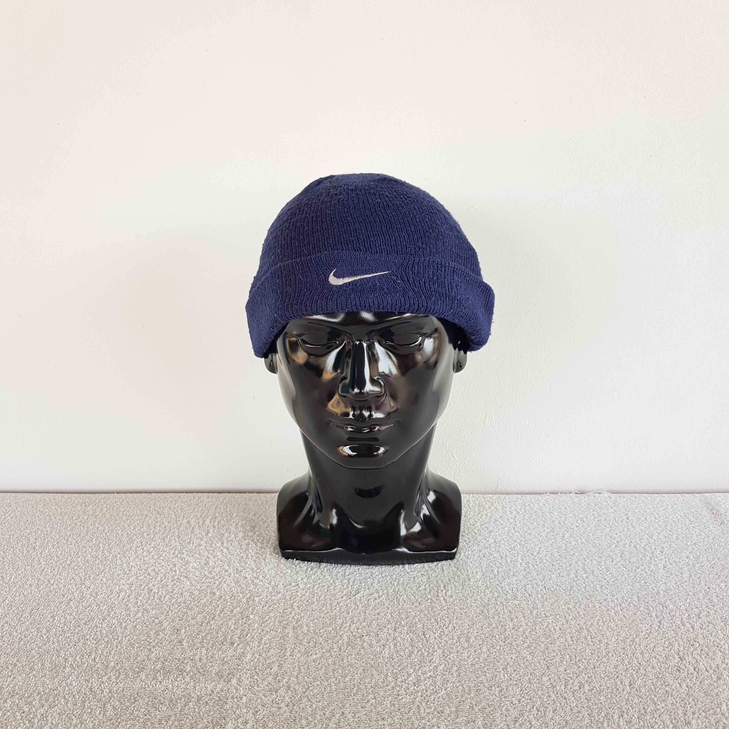 Nike × Vintage Vintage Nike Beanie Y2K Nike Swoosh Snow Caps Hats Size ONE SIZE - 1 Thumbnail