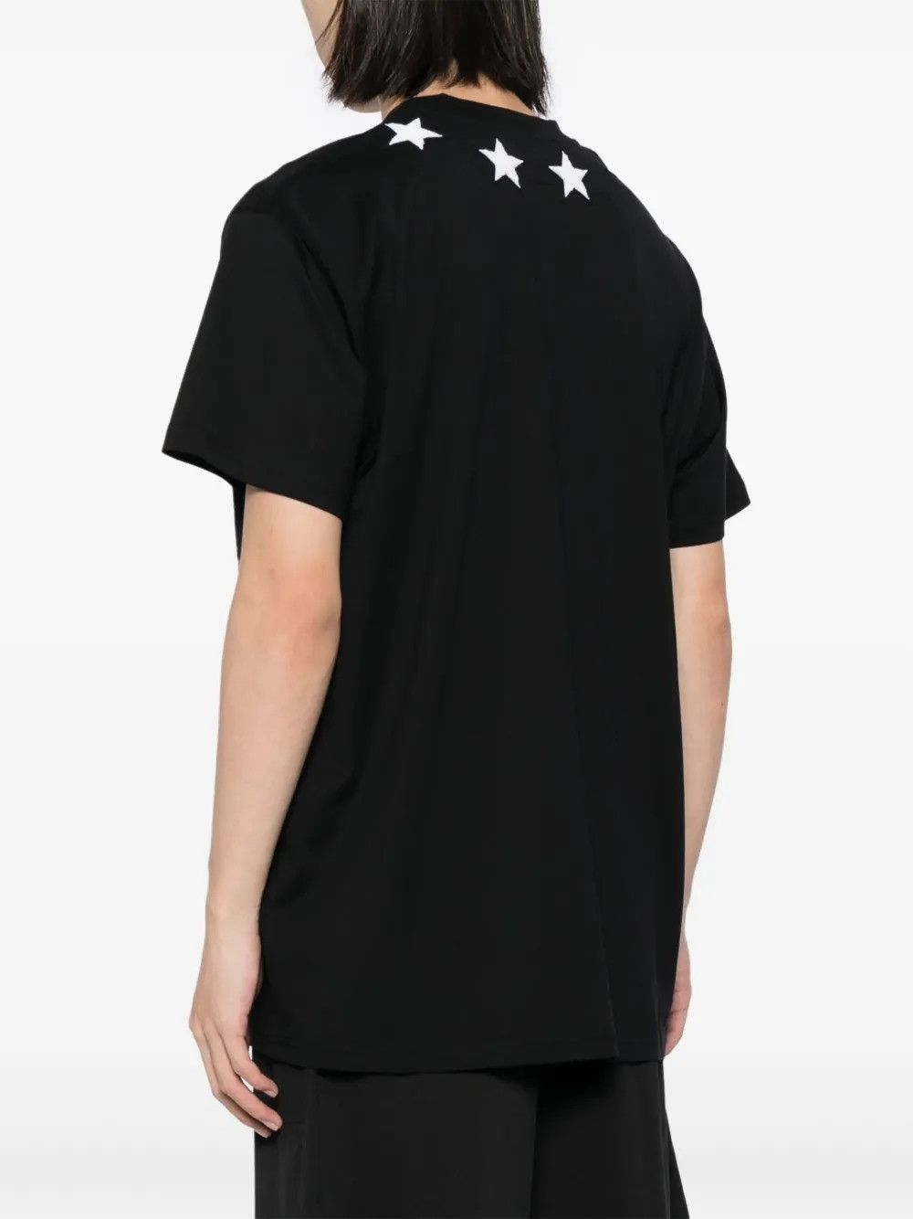 Givenchy Black and White Felt Stars Oversized T-Shirt Size US L / EU 52-54 / 3 - 4 Thumbnail