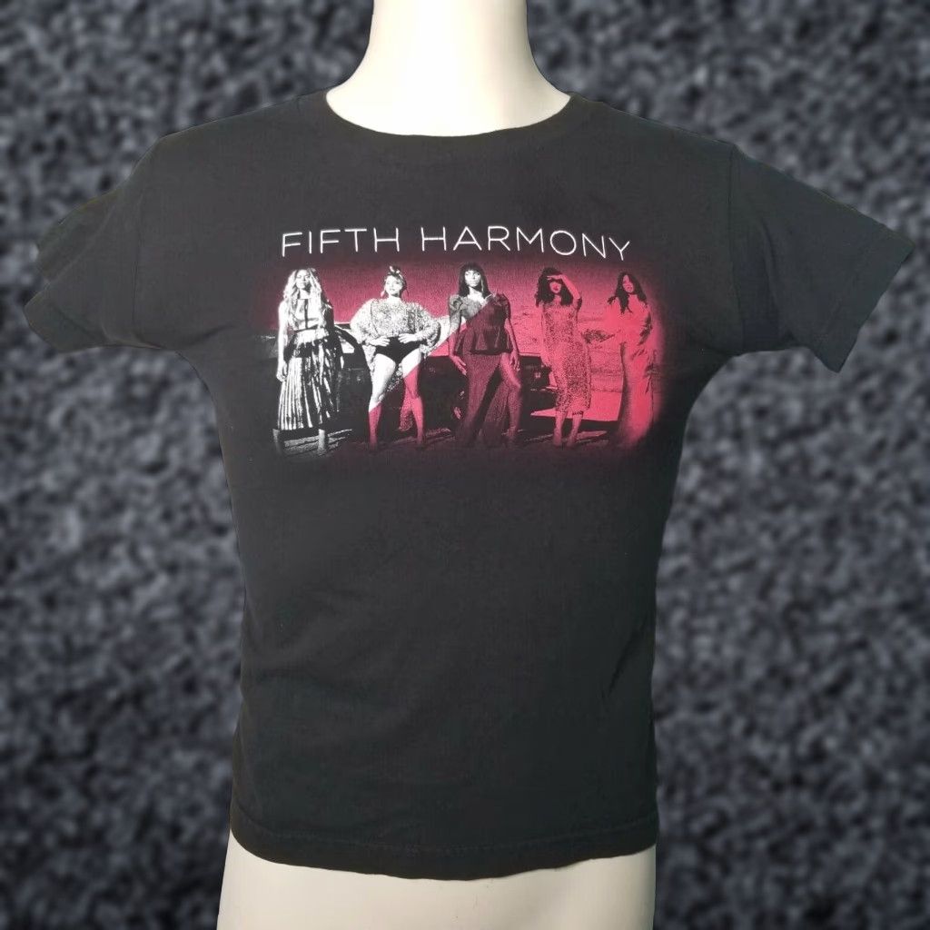 Harmony Fifth Harmony 2016 Tour Artist Merch Black Band T Shirt, Alstyle Womens M Size M / US 6-8 / IT 42-44 - 1 Thumbnail