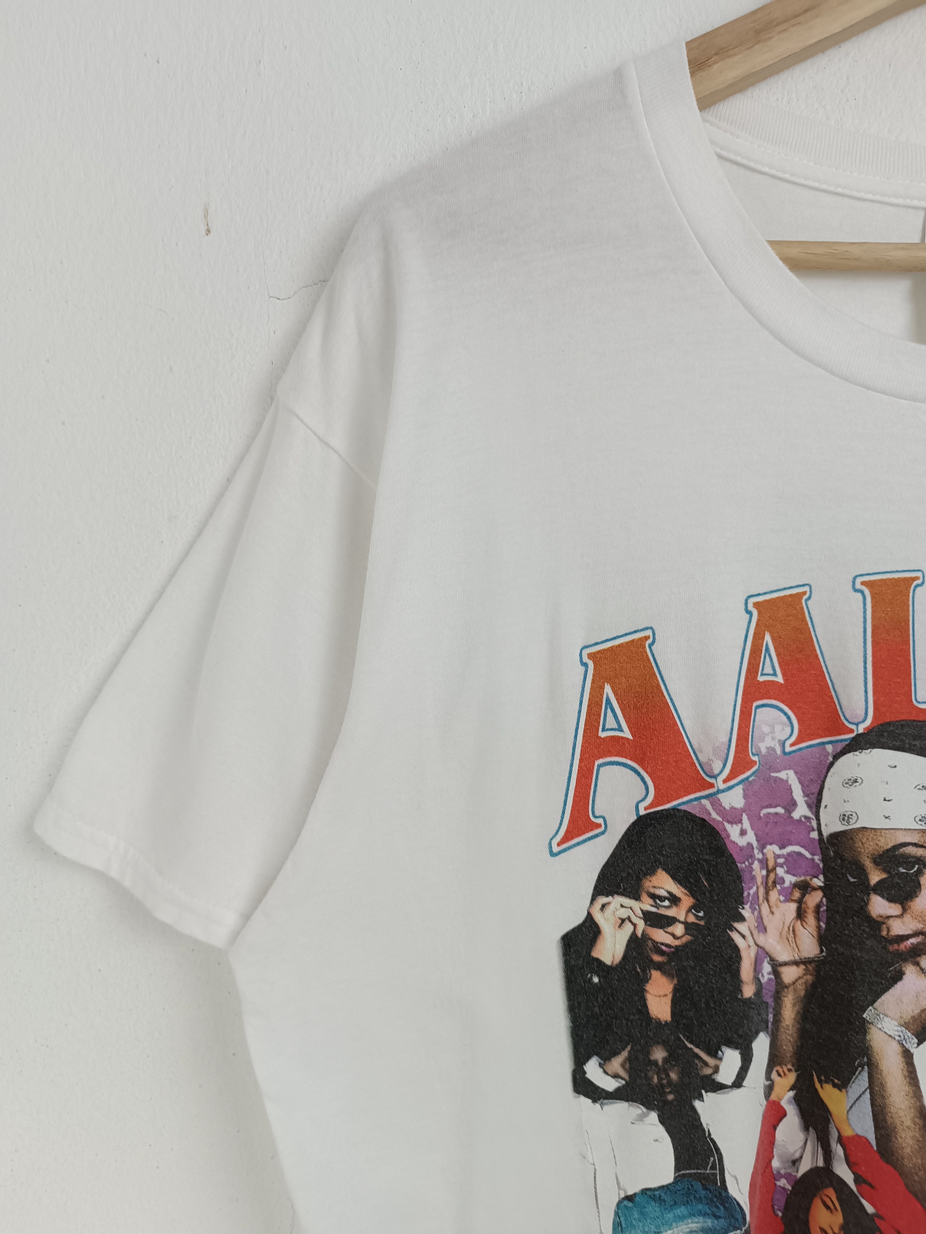 Rap Tees VINTAGE AALIYAH COLLAGE 90'S STYLE RAP TEES tupac kanye Size US L / EU 52-54 / 3 - 5 Thumbnail