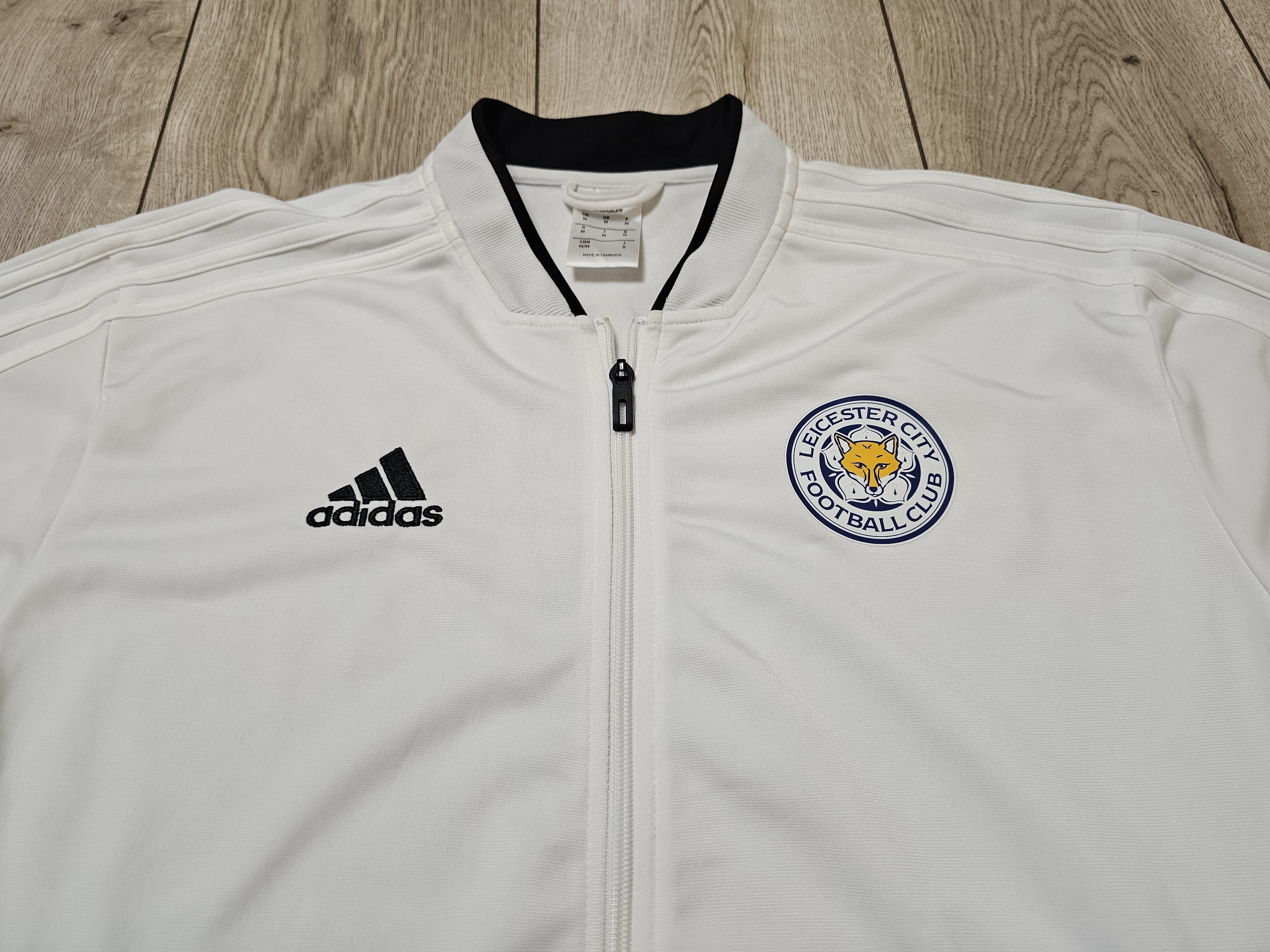Adidas LEICESTER CITY 2018 FOOTBALL JACKET SOCCER JACKET FULL ZIP Size US M / EU 48-50 / 2 - 3 Thumbnail
