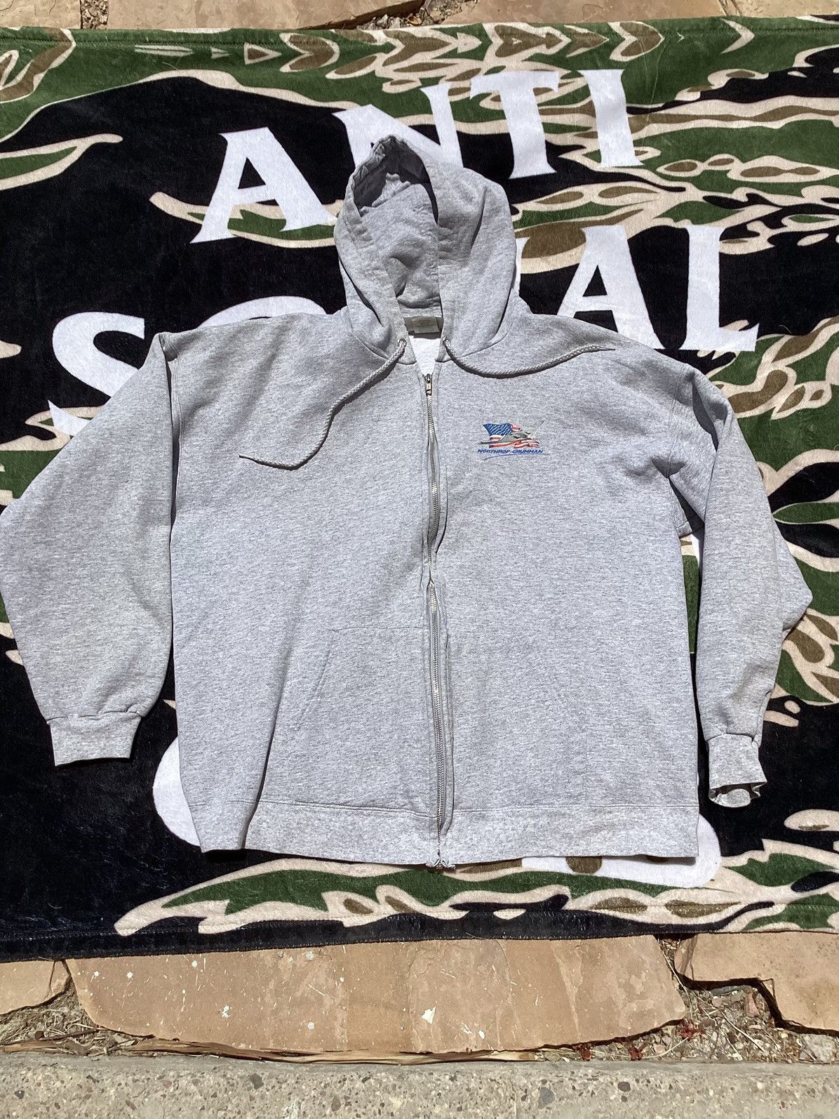 Other Vintage 90s/Y2K Northrop Grumman B-52 bomber zip up hoodie Size US L / EU 52-54 / 3 - 3 Thumbnail