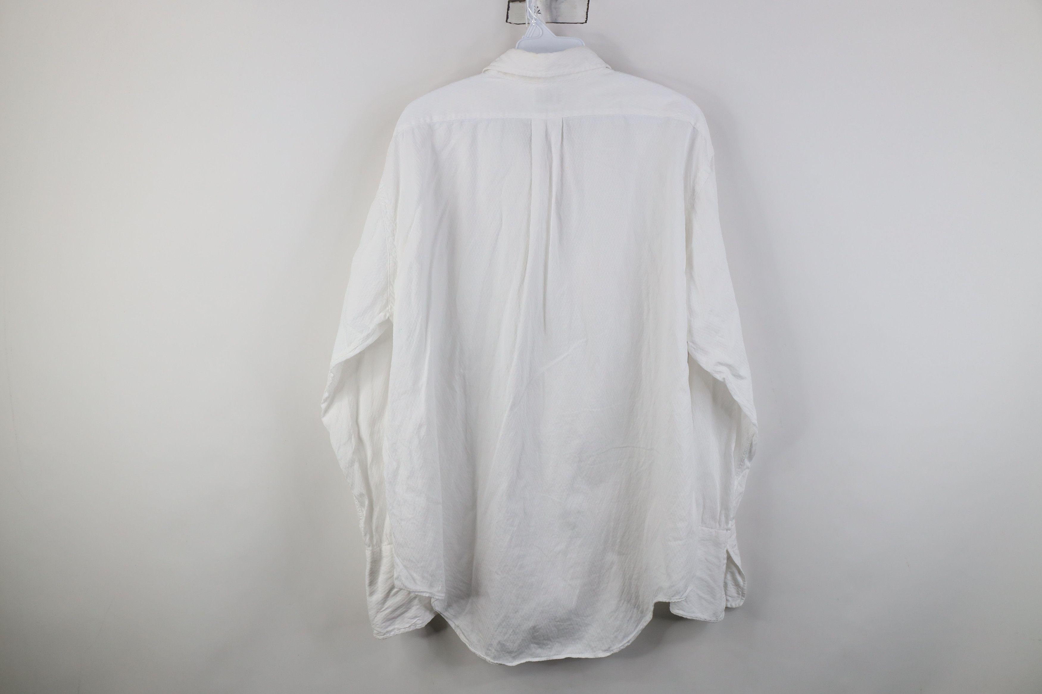 Vintage Vintage 50s Streetwear French Cuff Button Shirt White USA Size US L / EU 52-54 / 3 - 11 Thumbnail