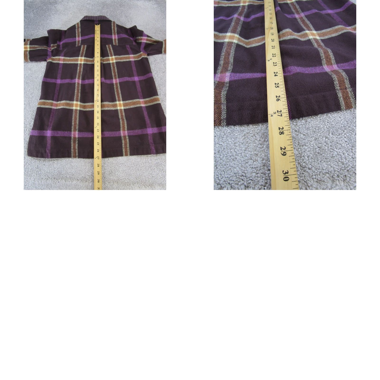 Madewell VINTAGE Madewell Plaid Flannel Shirt Womens Small Purple Cotton, Button-Up, Long Sleeve Size S / US 4 / IT 40 - 8 Thumbnail