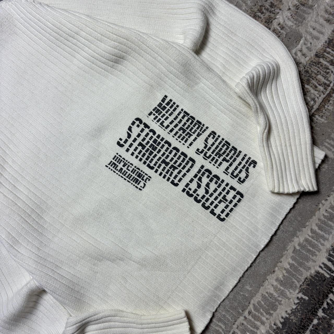 Japanese Brand 00s Ribbed Sweater White M Size US M / EU 48-50 / 2 - 3 Thumbnail