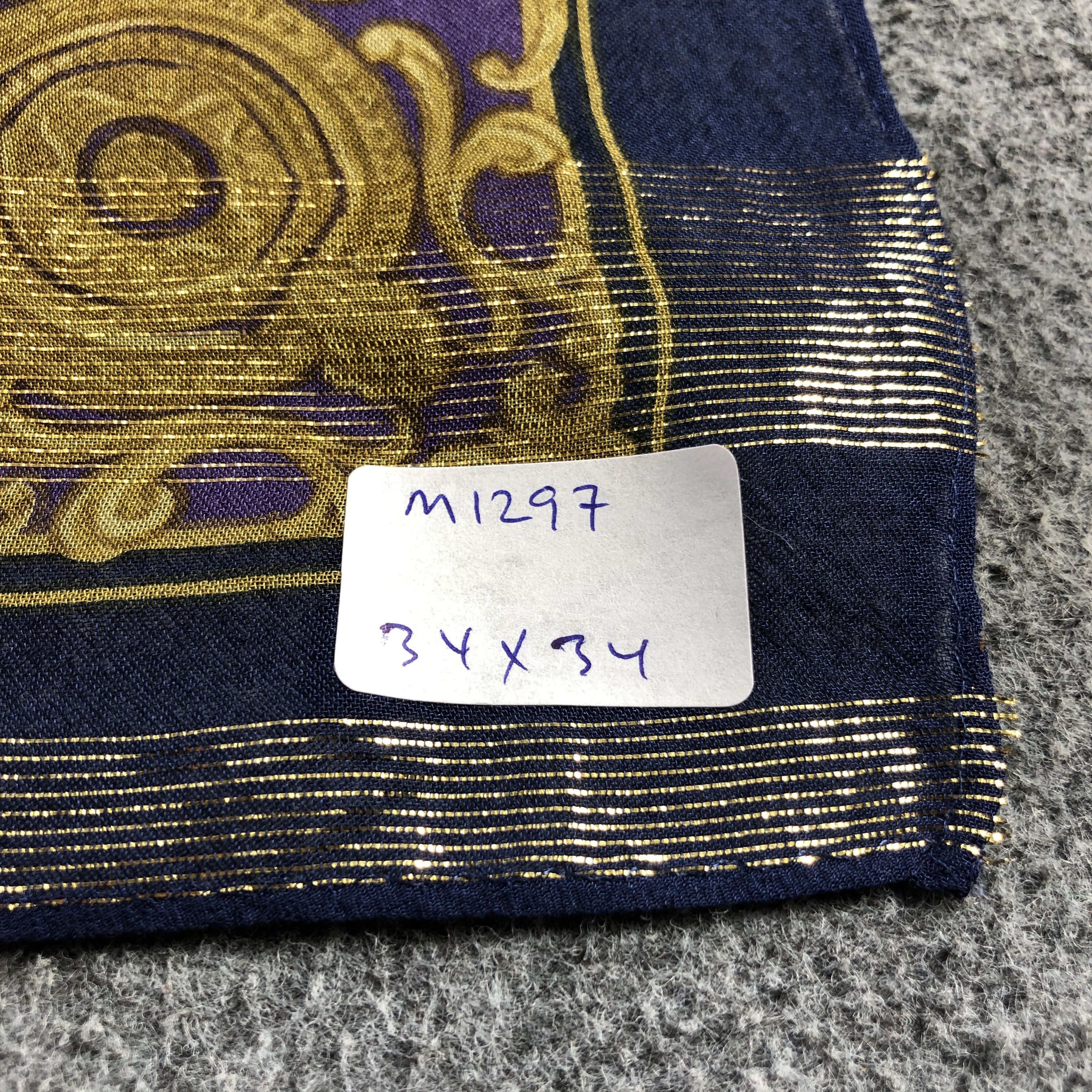 Vintage Vintage Luxury Paisley Hand Rolled Silk Scarf M1297 Size ONE SIZE - 9 Thumbnail
