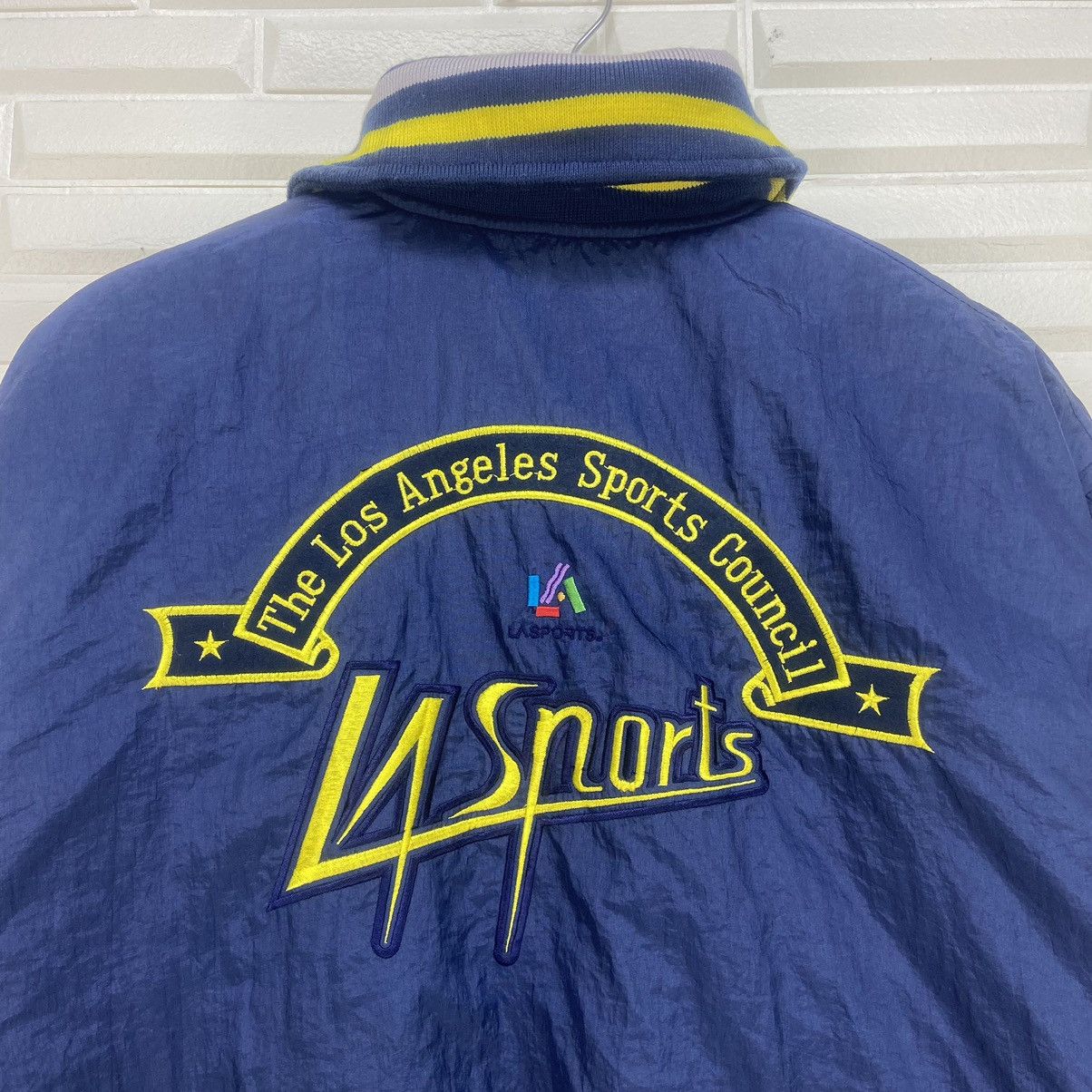 Los Angeles Apparel Vtg The Los Angeles Sports Council LA Sports Nylon Varsity Size US L / EU 52-54 / 3 - 7 Thumbnail