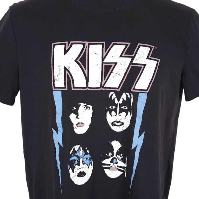 Etro Kiss T Shirt Mens Small Black Rock And Roll Band Tee Repro Retro Size US S / EU 44-46 / 1 - 2 Thumbnail