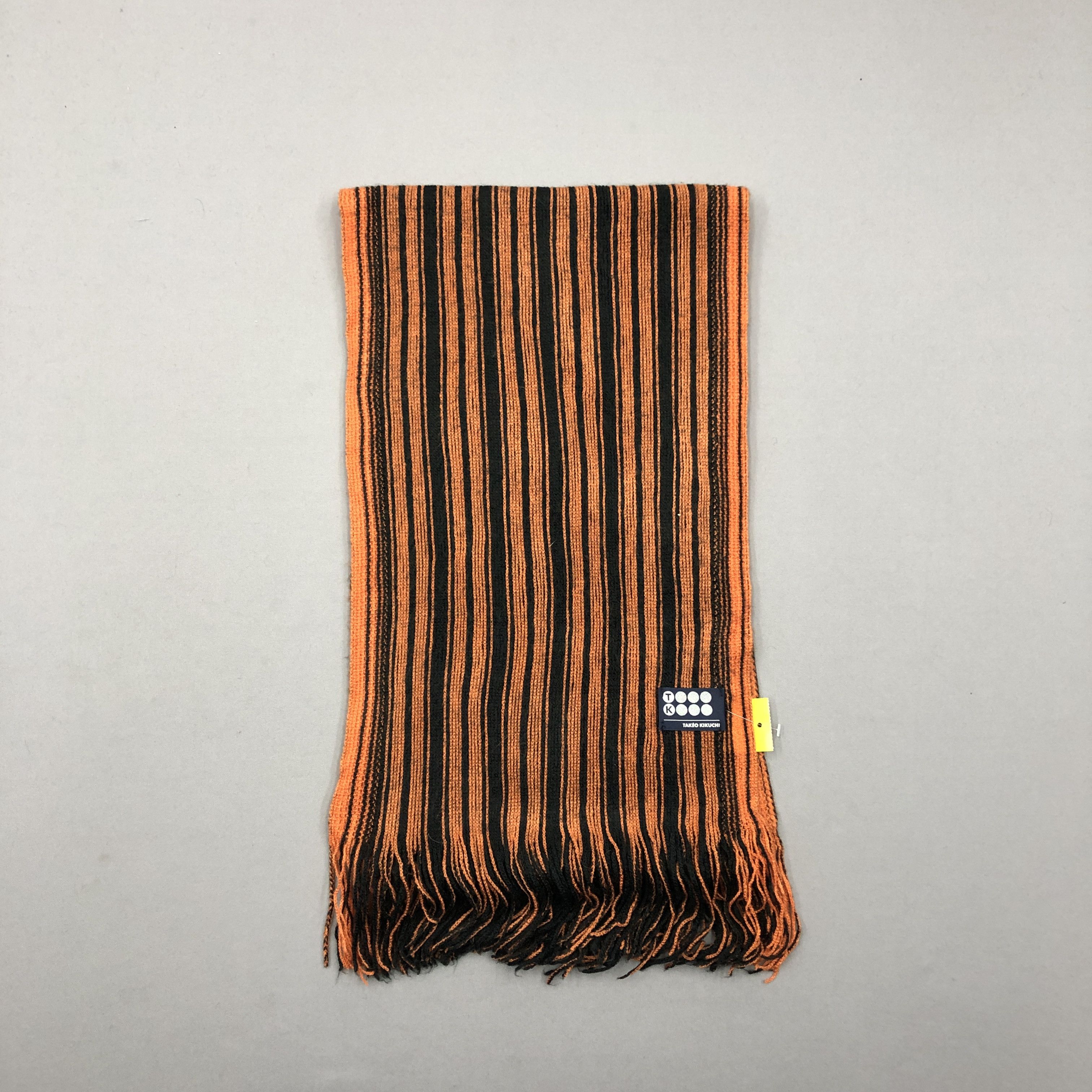 Takeo Kikuchi Vintage Takeo Kikuchi Scarf Ribbed Knit Wool Scarves Size ONE SIZE - 2 Thumbnail
