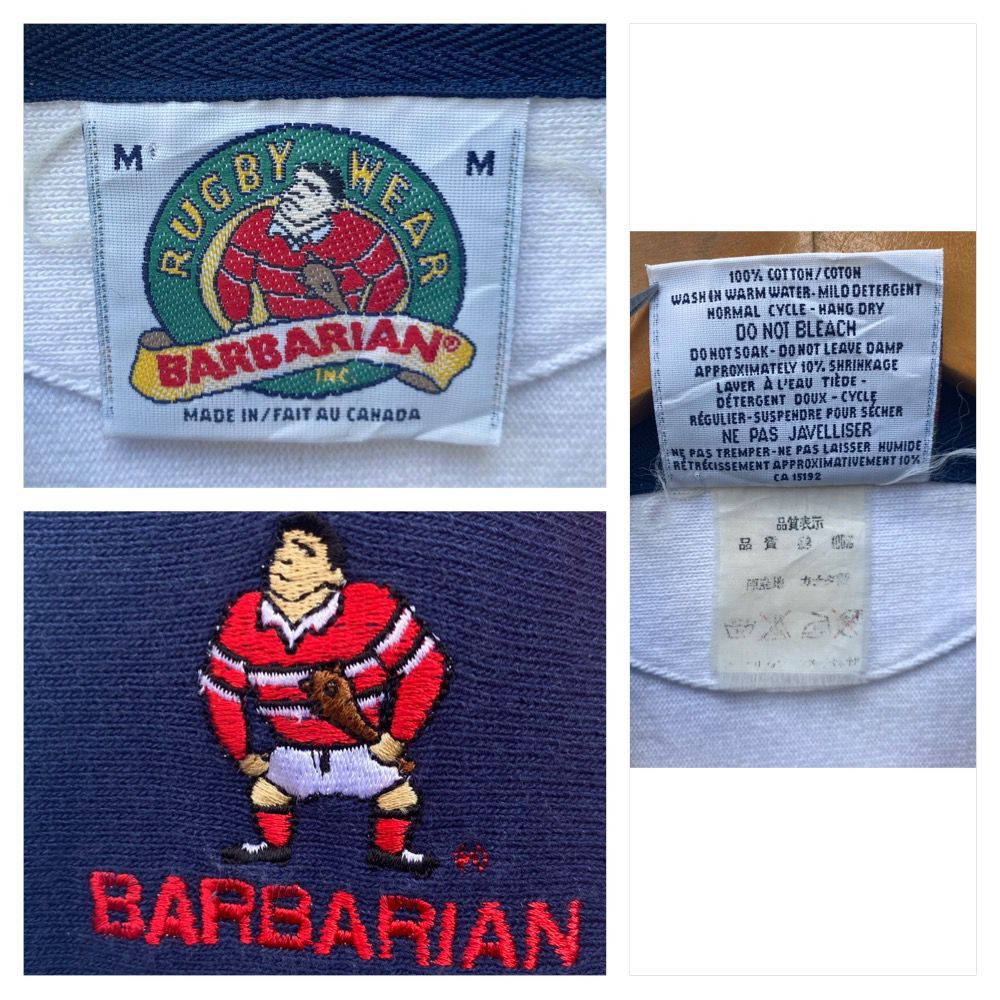 Barbarian × Vintage VINTAGE BARBARIAN POLO SHIRT MEDIUM PULLOVER VERTICAL Size US M / EU 48-50 / 2 - 3 Thumbnail