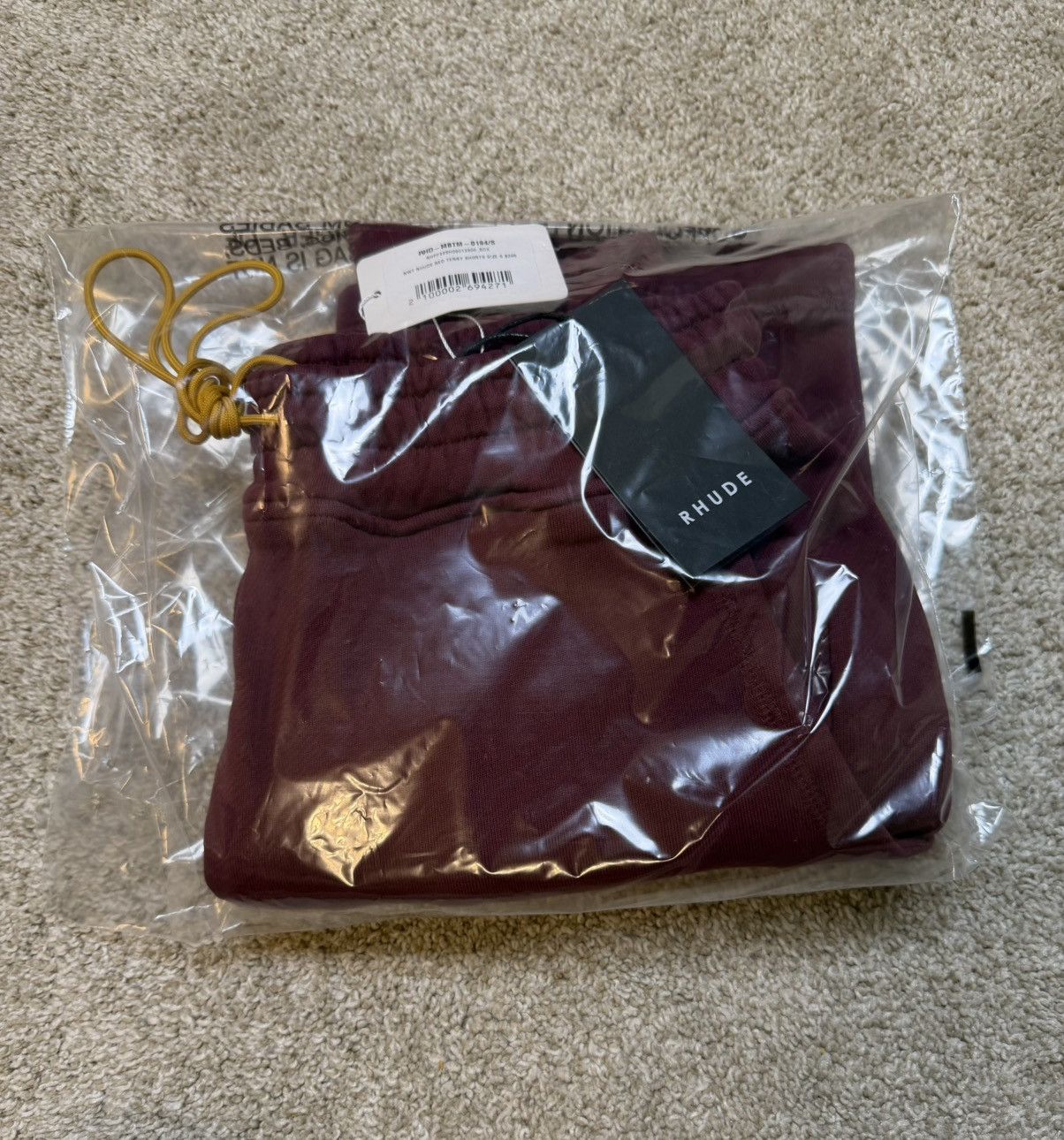 Rhude Rhude Terry Embroidered Script Logo Sweat Shorts Size US 30 / EU 46 - 6 Thumbnail