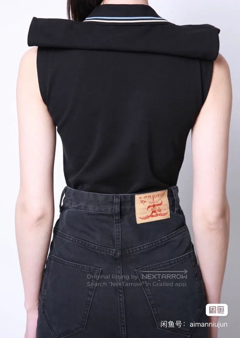 Y/Project Y/Project size S Black cut-out denim pants Size US 27 - 9 Thumbnail