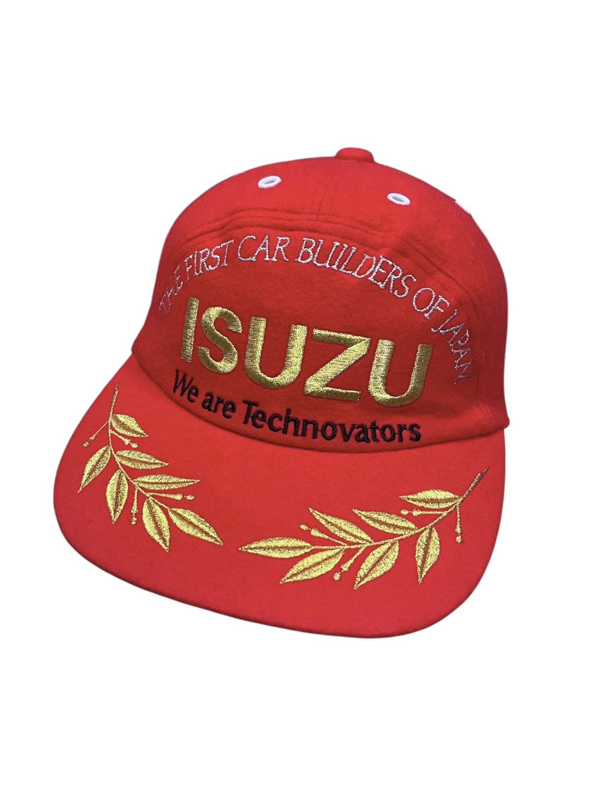 Racer Worldwide Vintage ISUZU Japan Racing Promo Wool Cap Gold Laurel Size ONE SIZE - 2 Thumbnail