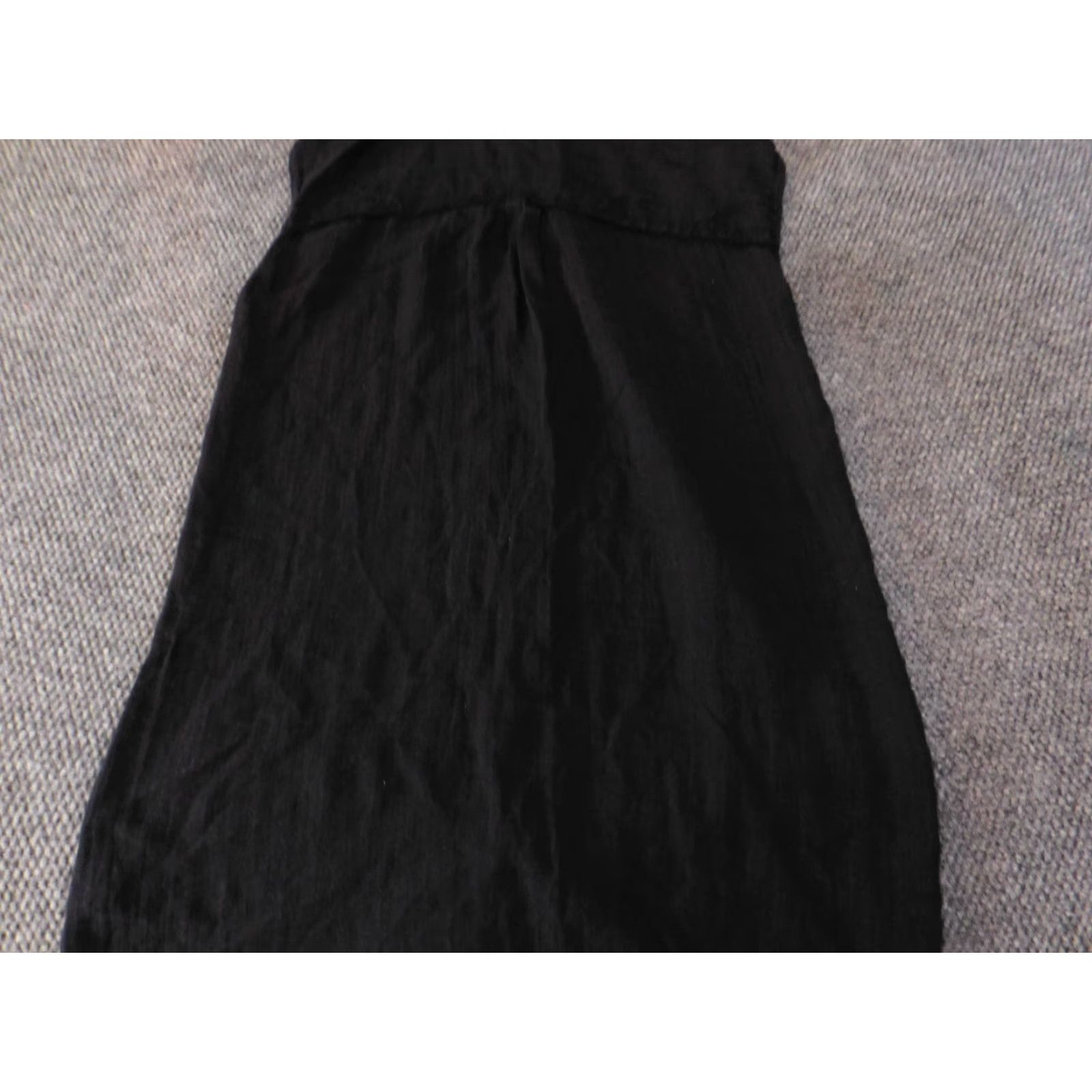 Zara Zara Dress XS Black Maxi womens button up linen classic sleeveless Size XS / US 0-2 / IT 36-38 - 6 Thumbnail