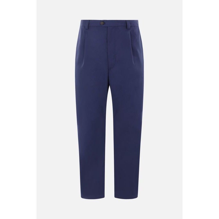 Prada PRADA Blue Technical Poplin Trousers New & Authentic (Men's Size US 32 / EU 48 - 1 Thumbnail
