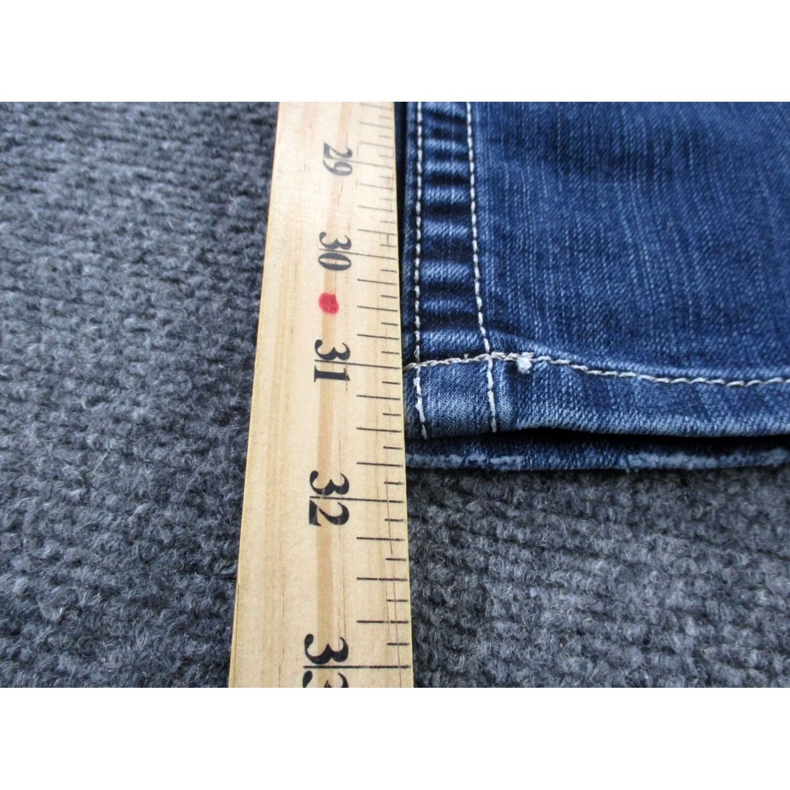 Miss Me Miss Me Jeans Womens Blue Denim Skinny Mid Rise Size 30 Stretch Faded Y2K Casual Size 30" / US 8 / IT 44 - 5 Thumbnail